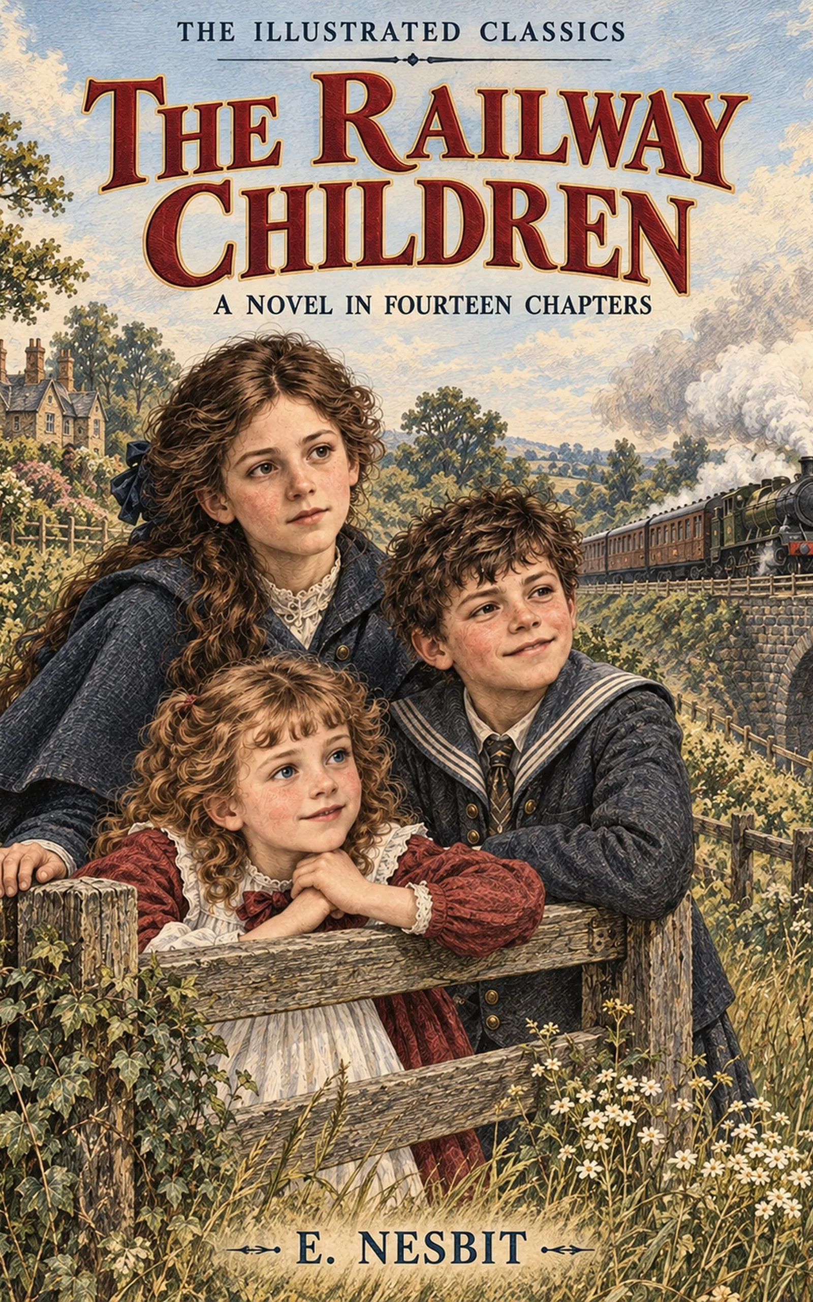 The Railway Children — cover of the LitLab illustrated edition