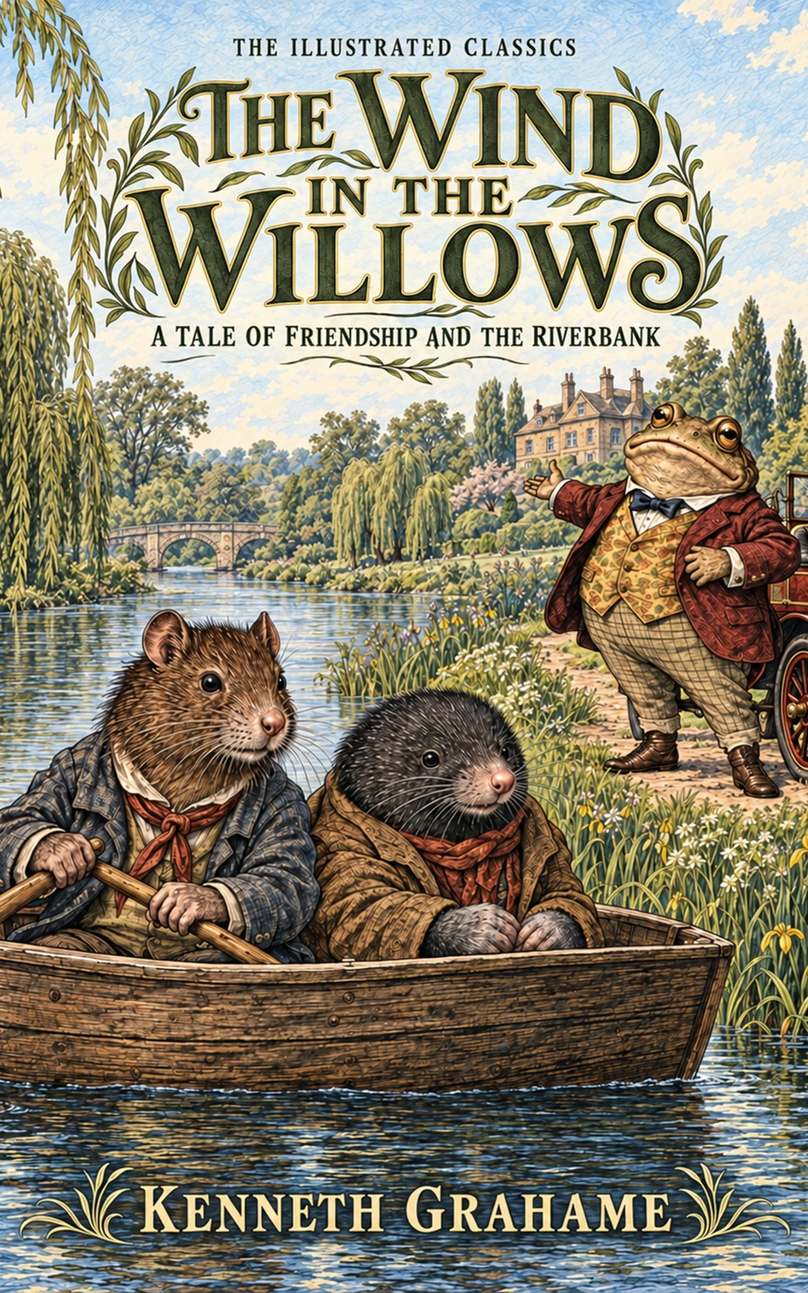 The Wind in the Willows — cover of the LitLab illustrated edition