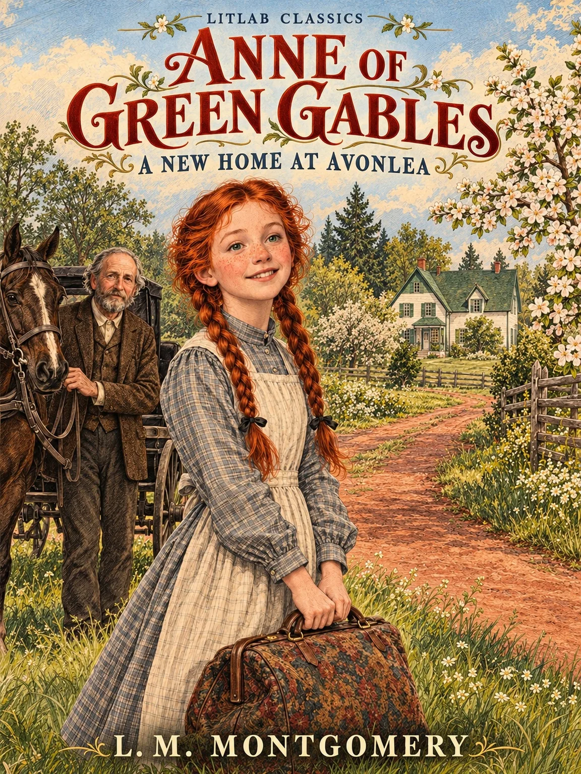 Anne of Green Gables - Volume I — cover of the LitLab illustrated edition