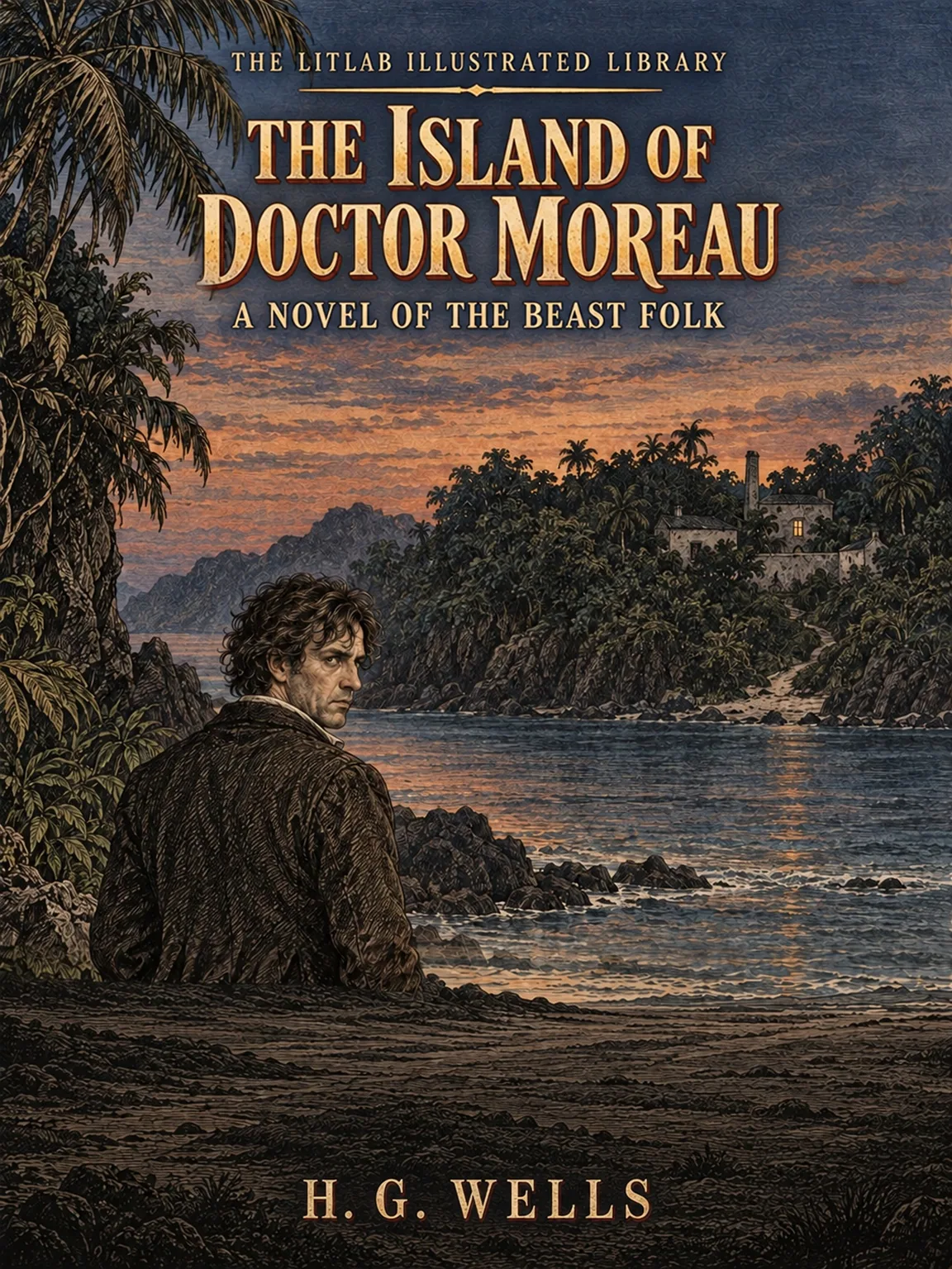 The Island of Doctor Moreau — cover of the LitLab illustrated edition