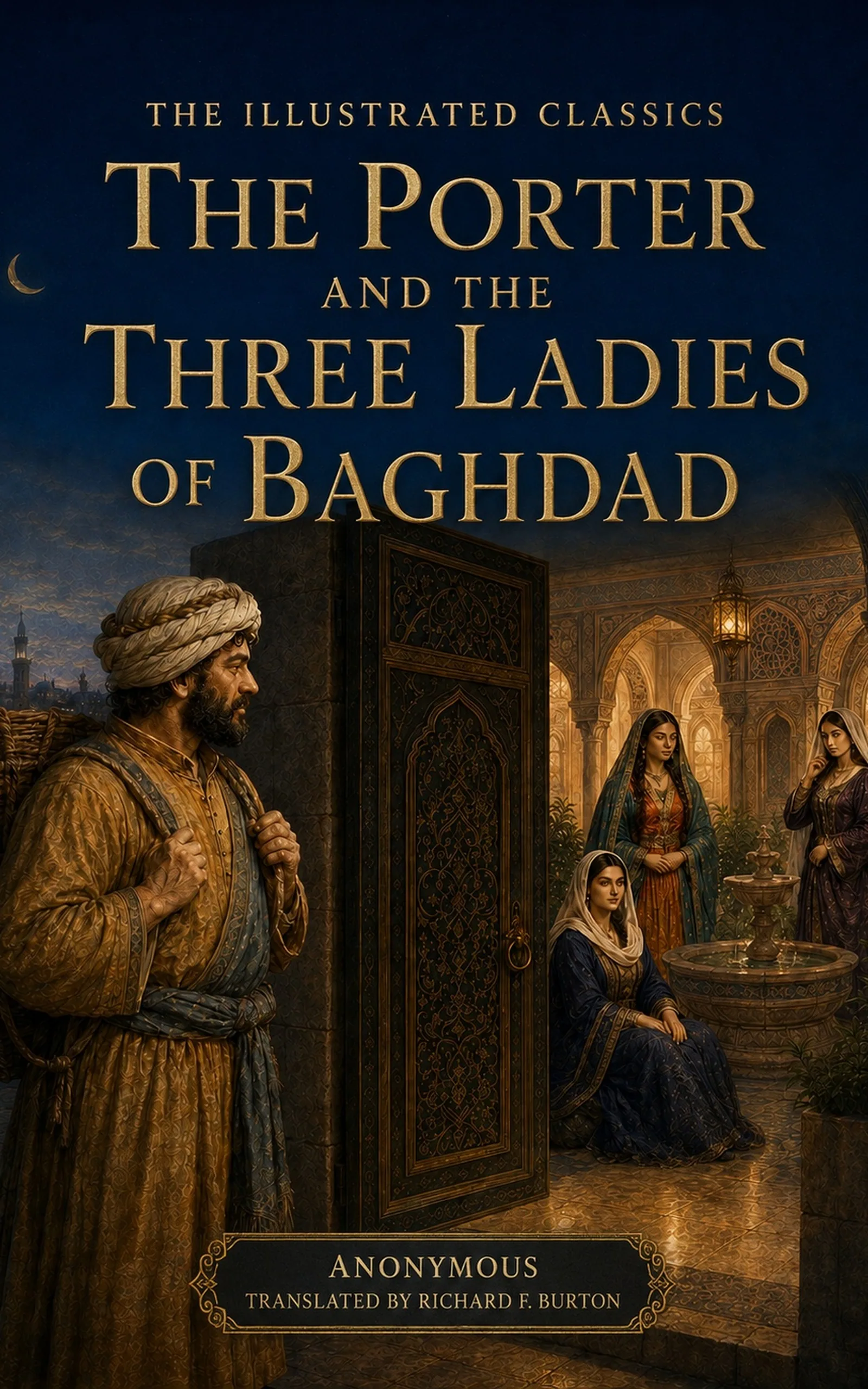The Porter and the Three Ladies of Baghdad — cover
