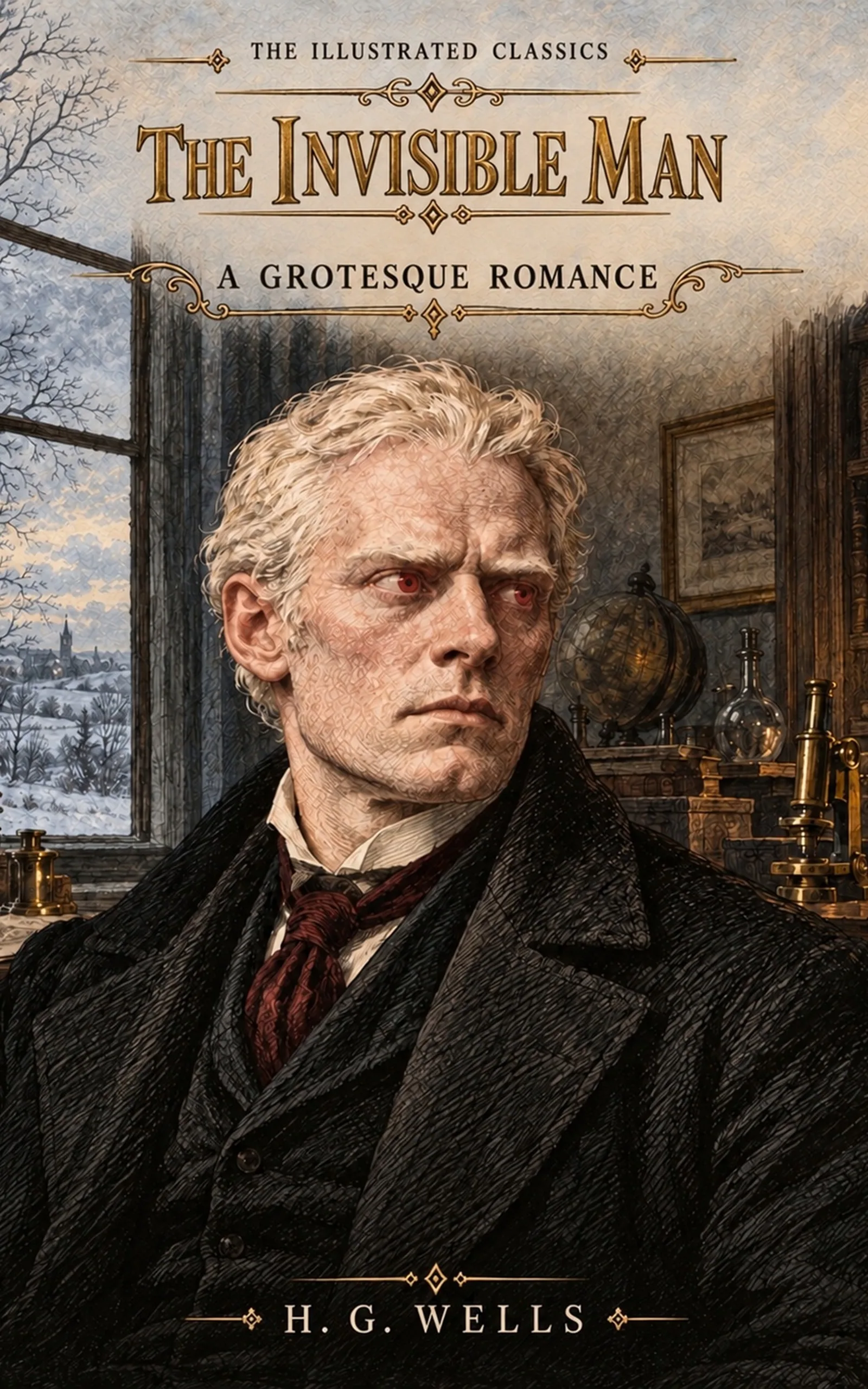 The Invisible Man: A Grotesque Romance — cover of the LitLab illustrated edition
