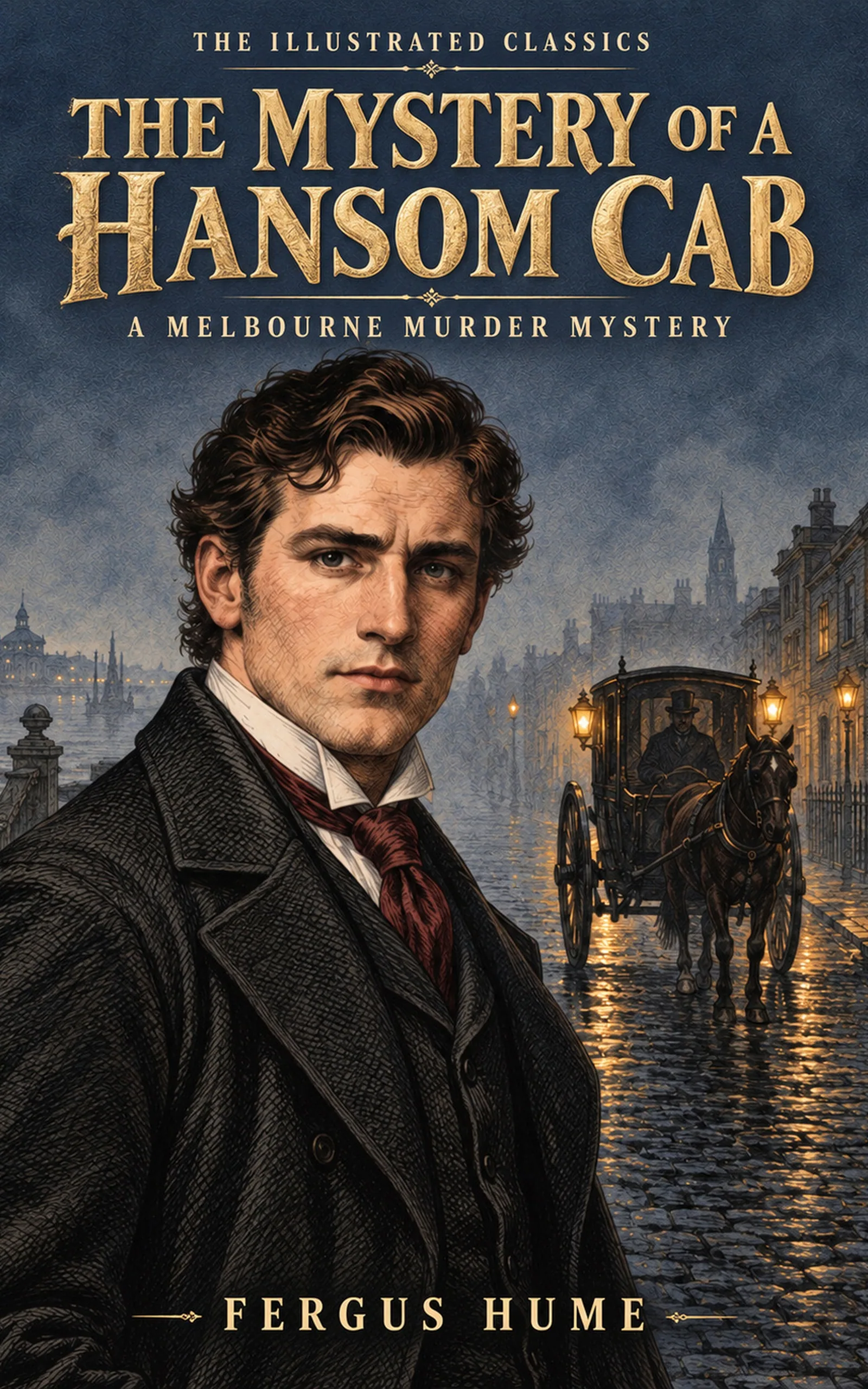 The Mystery of a Hansom Cab — cover of the LitLab illustrated edition