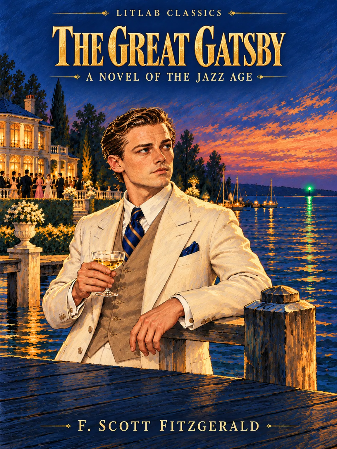 The Great Gatsby — cover of the LitLab illustrated edition
