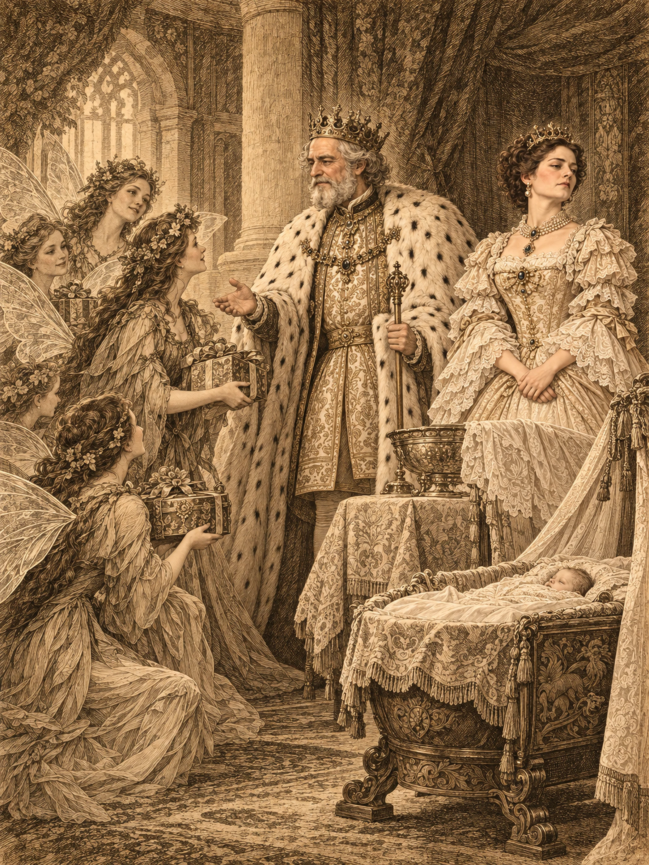 Chapter I — How the Fairies were not Invited to Court