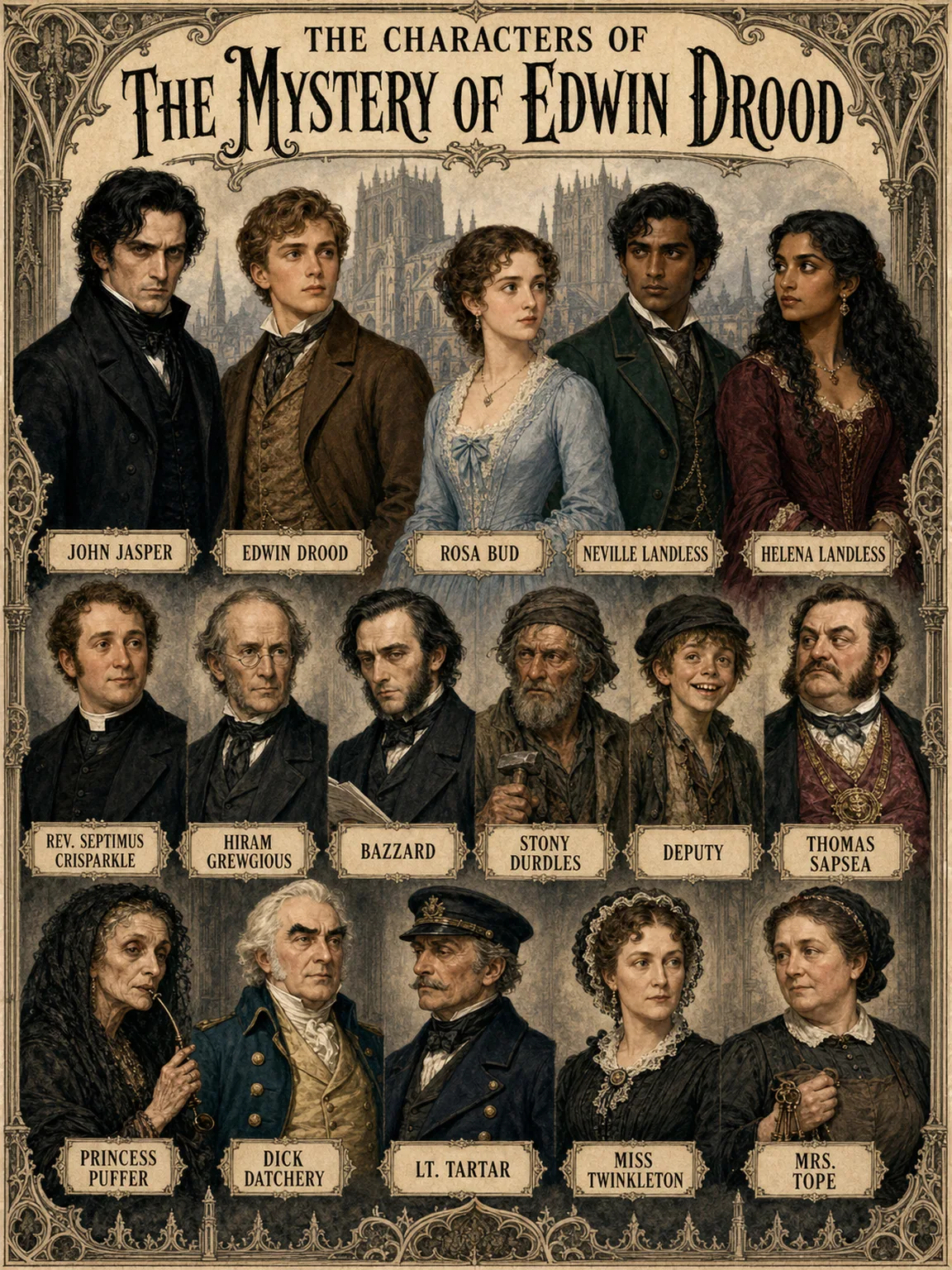 The Mystery of Edwin Drood — illustrated plate