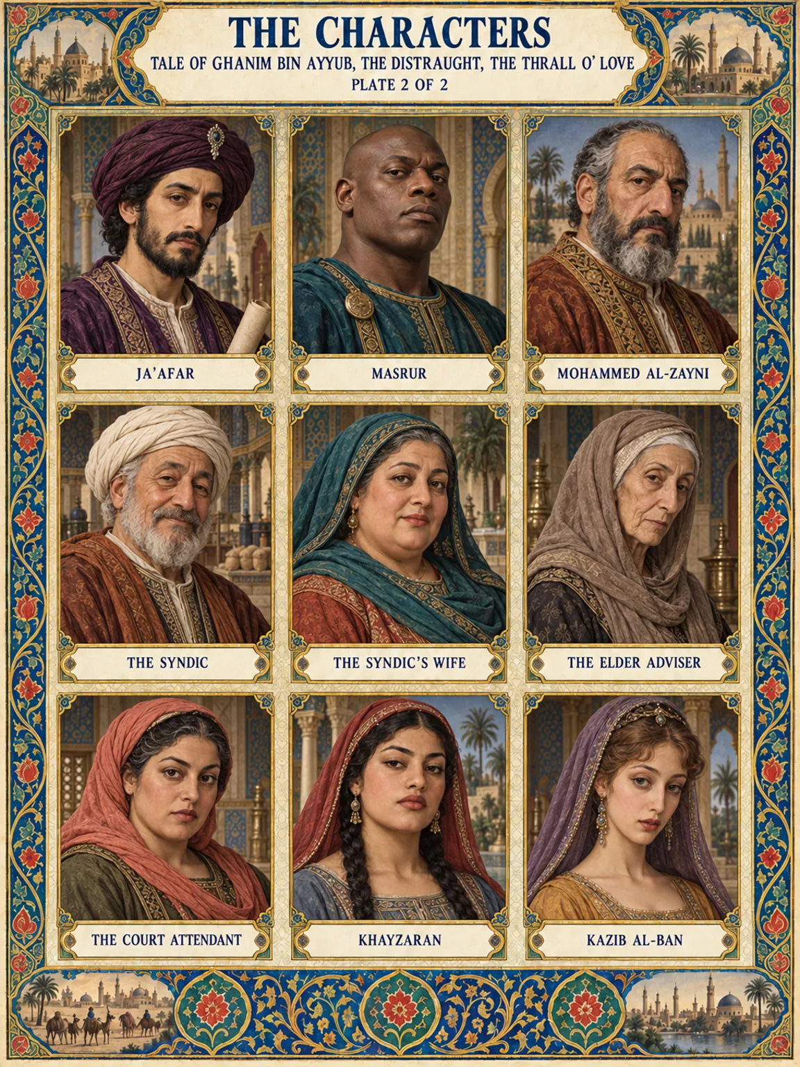 The Characters — Officers, Hosts and Attendants