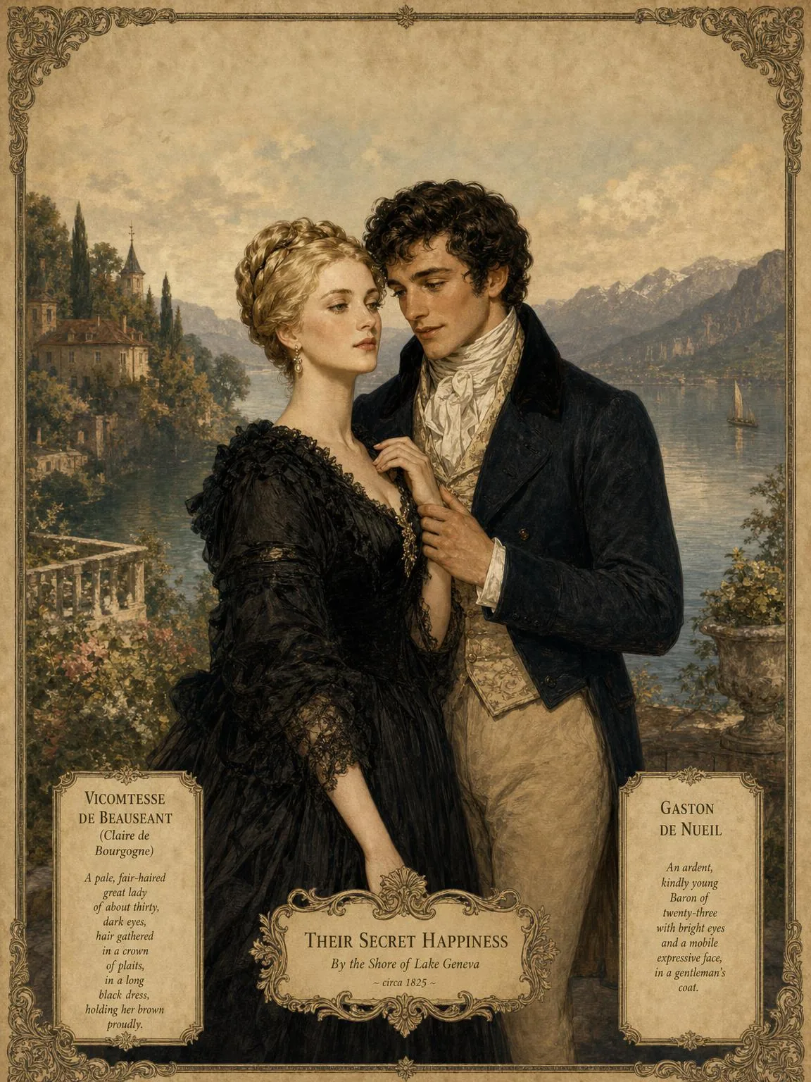 The two lovers by Lake Geneva.
