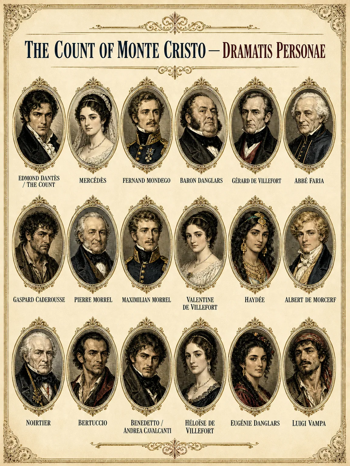 The Characters of The Count of Monte Cristo