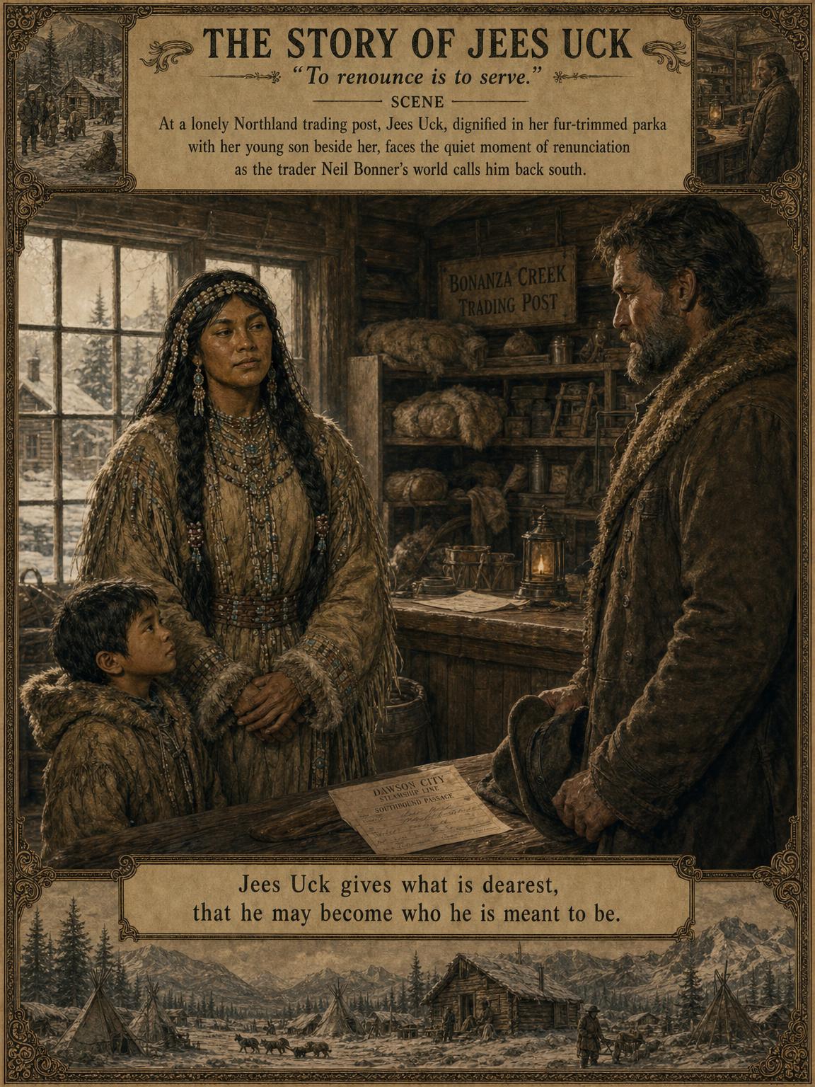 Scene: the renunciation, from "The Story of Jees Uck"