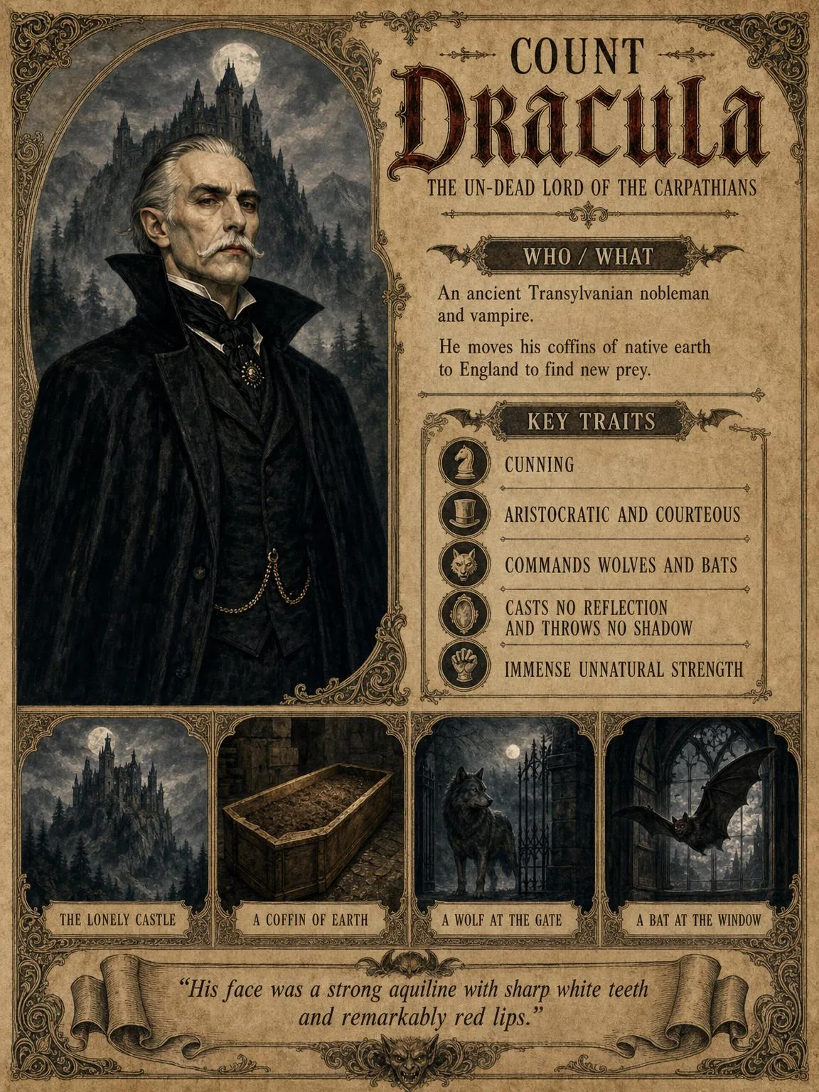 Count Dracula — The Un-Dead Lord of the Carpathians