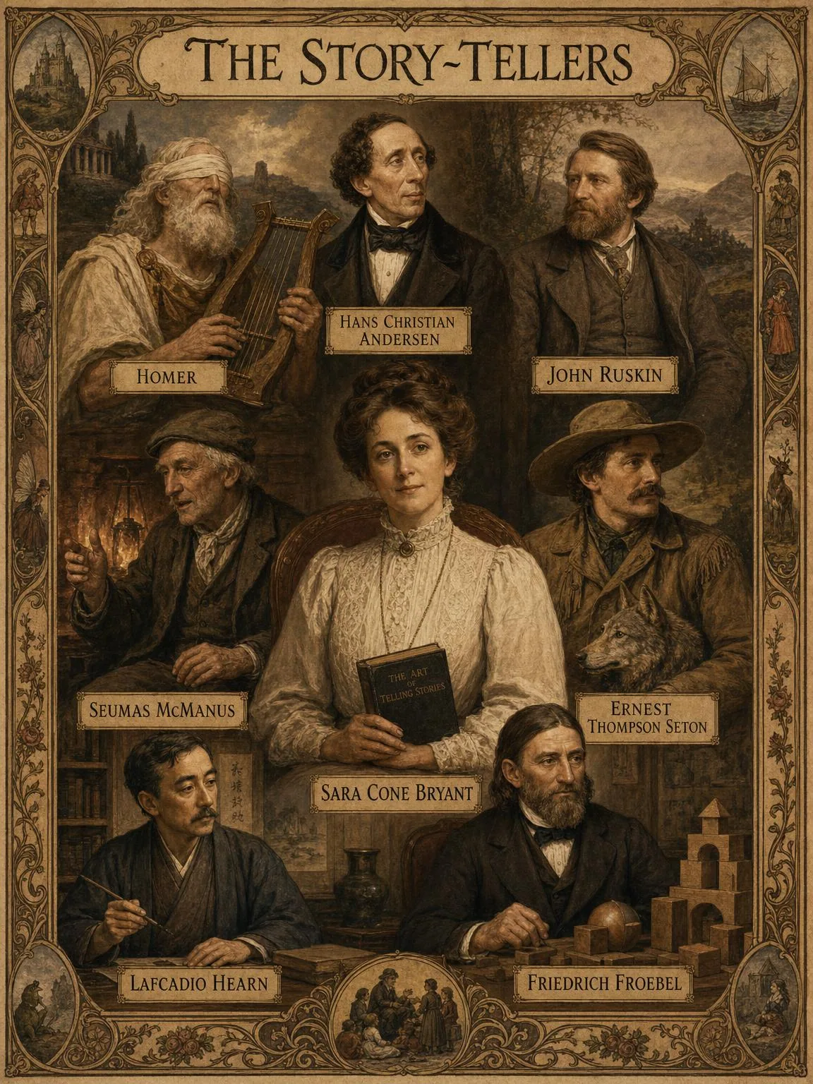 The Story-Tellers: Sara Cone Bryant and the great tellers and authors she draws on.