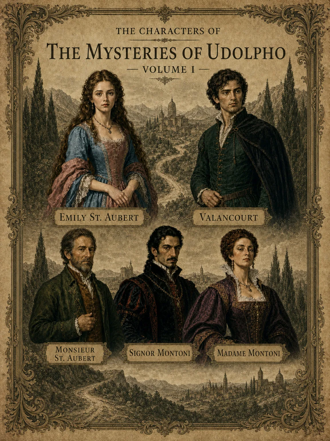 The Characters of The Mysteries of Udolpho - Volume I