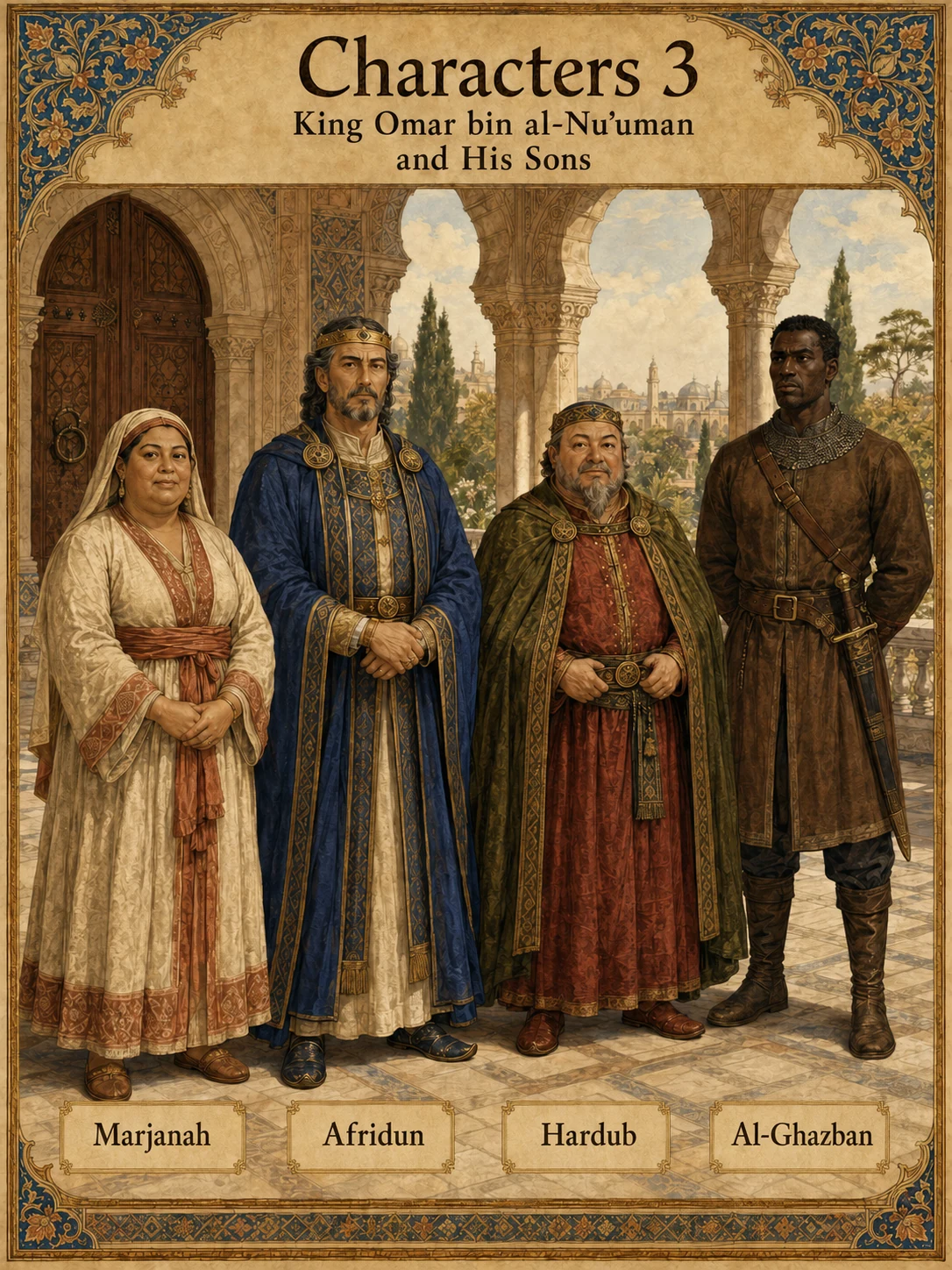 Cast 03 — Marjanah, Afridun, Hardub, Ghazban