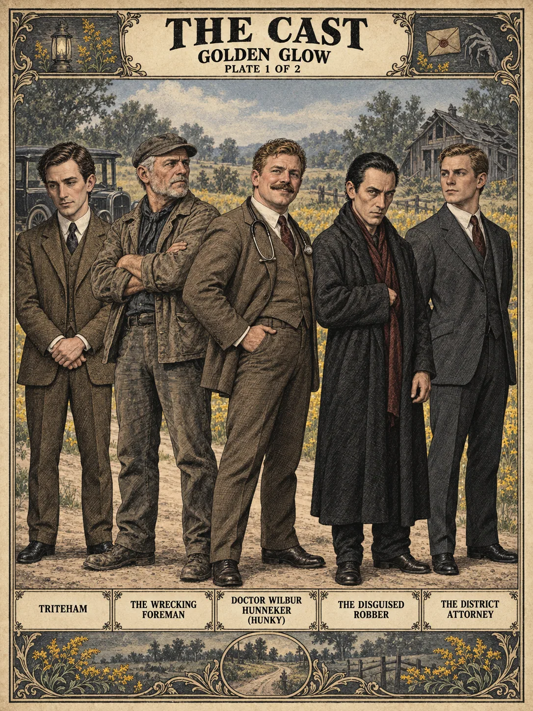 Golden Glow — The Cast at the Cottage