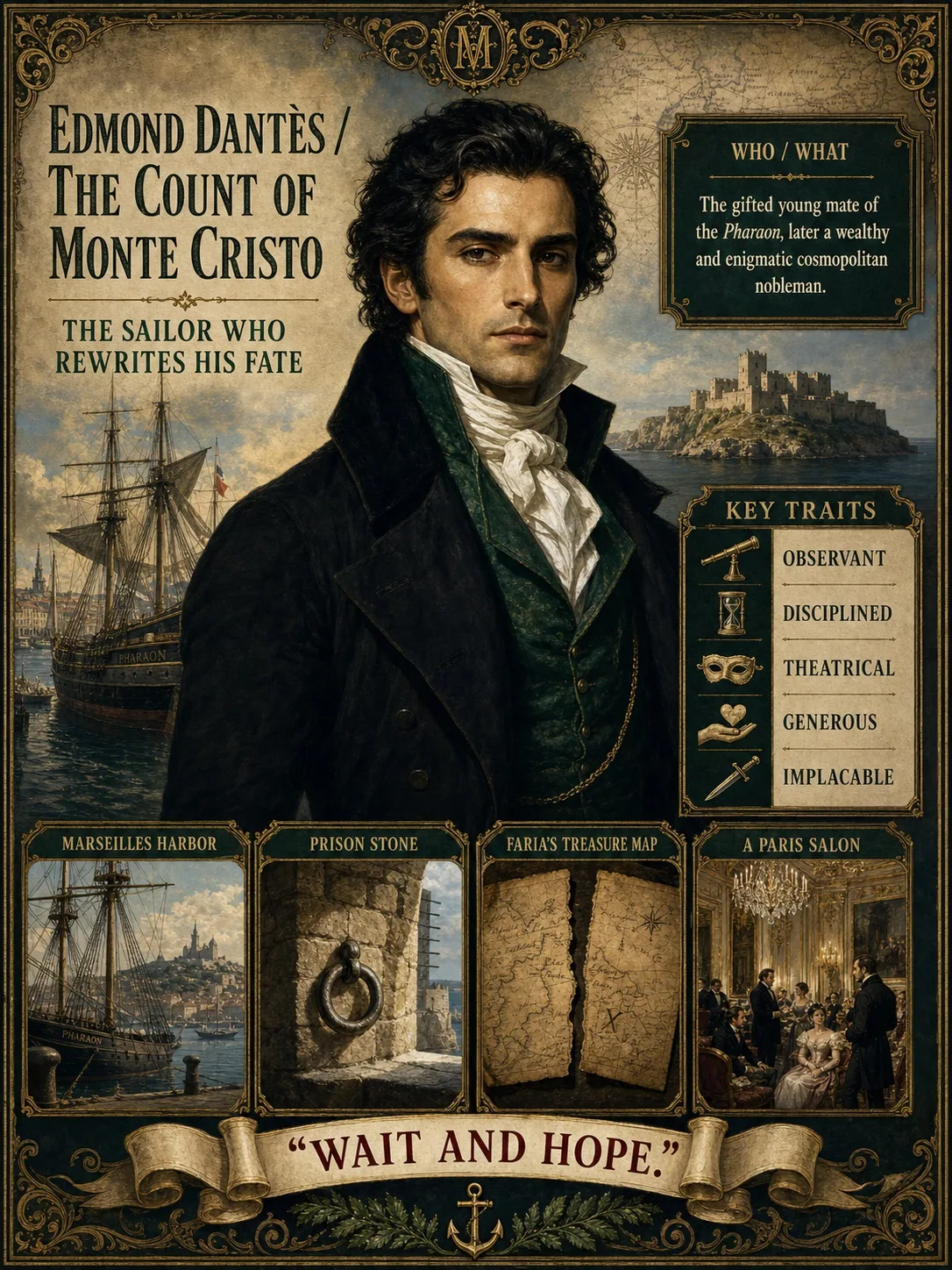 Edmond Dantès — The Sailor Who Rewrites His Fate