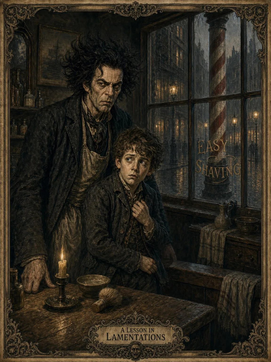 The Strange Customer — Sweeney Todd and the trembling Tobias.