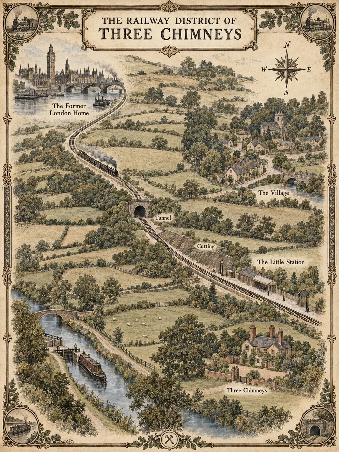 The Railway District of Three Chimneys