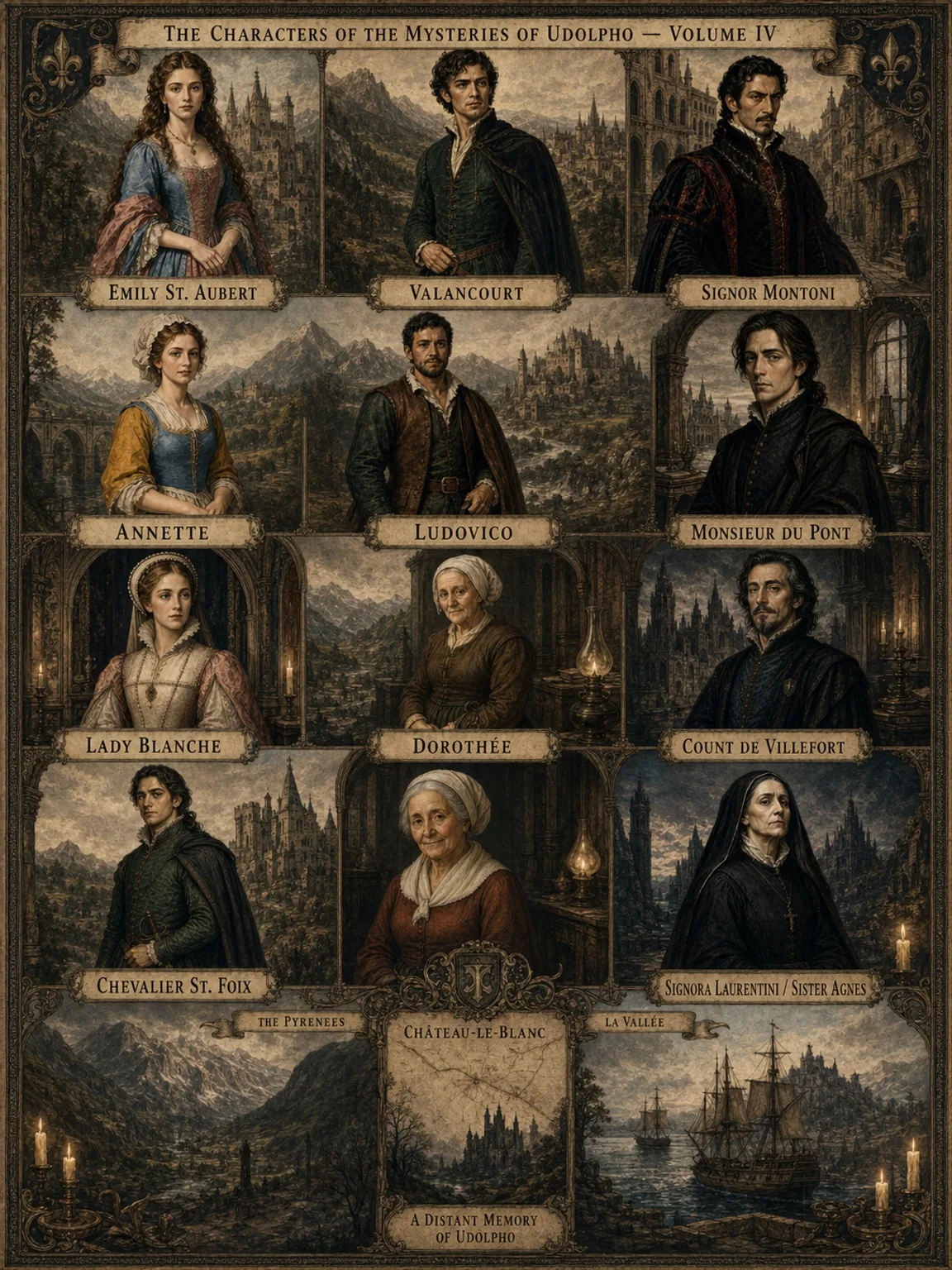 The Characters of The Mysteries of Udolpho - Volume IV