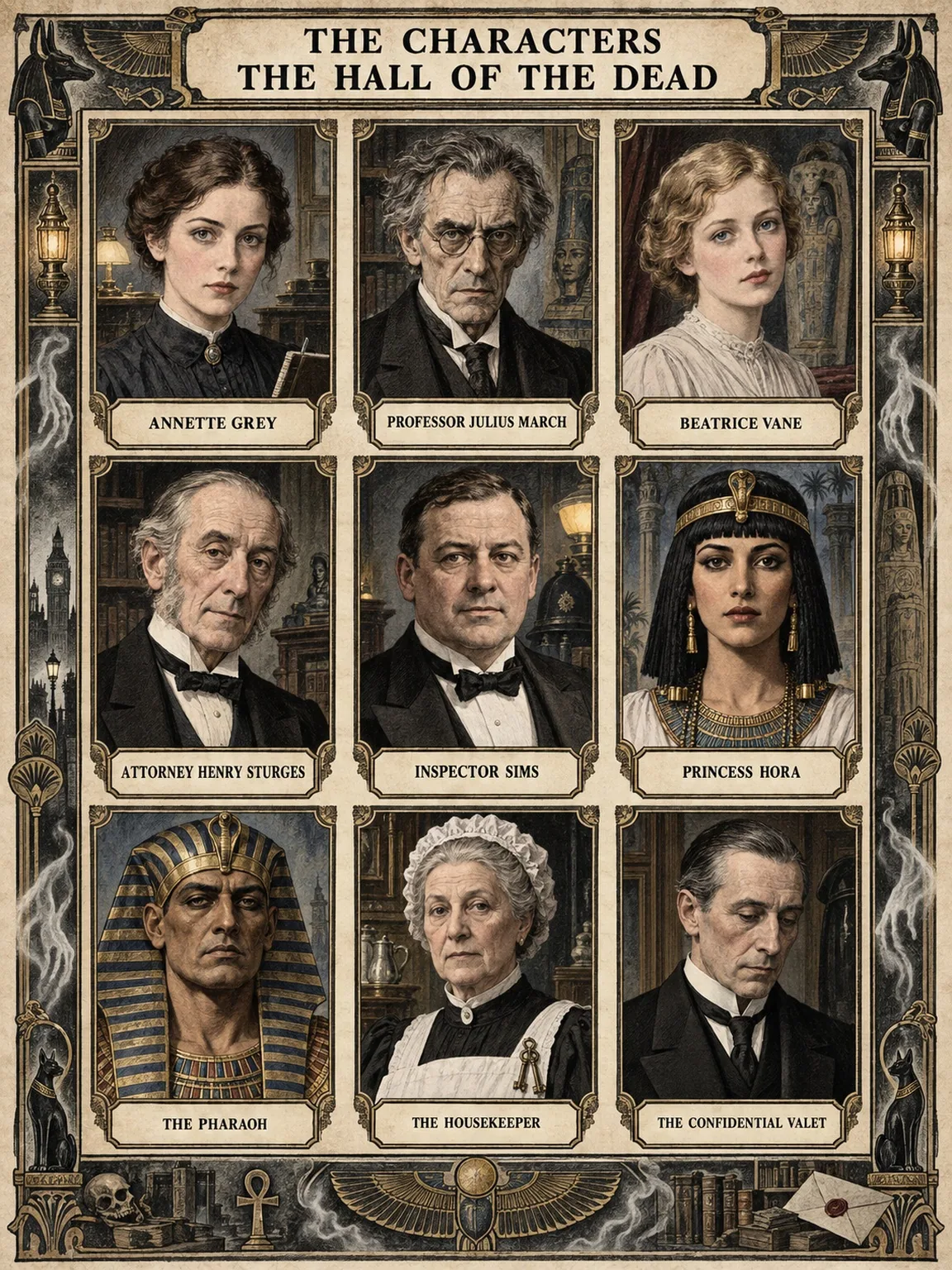 The Characters of The Hall of the Dead