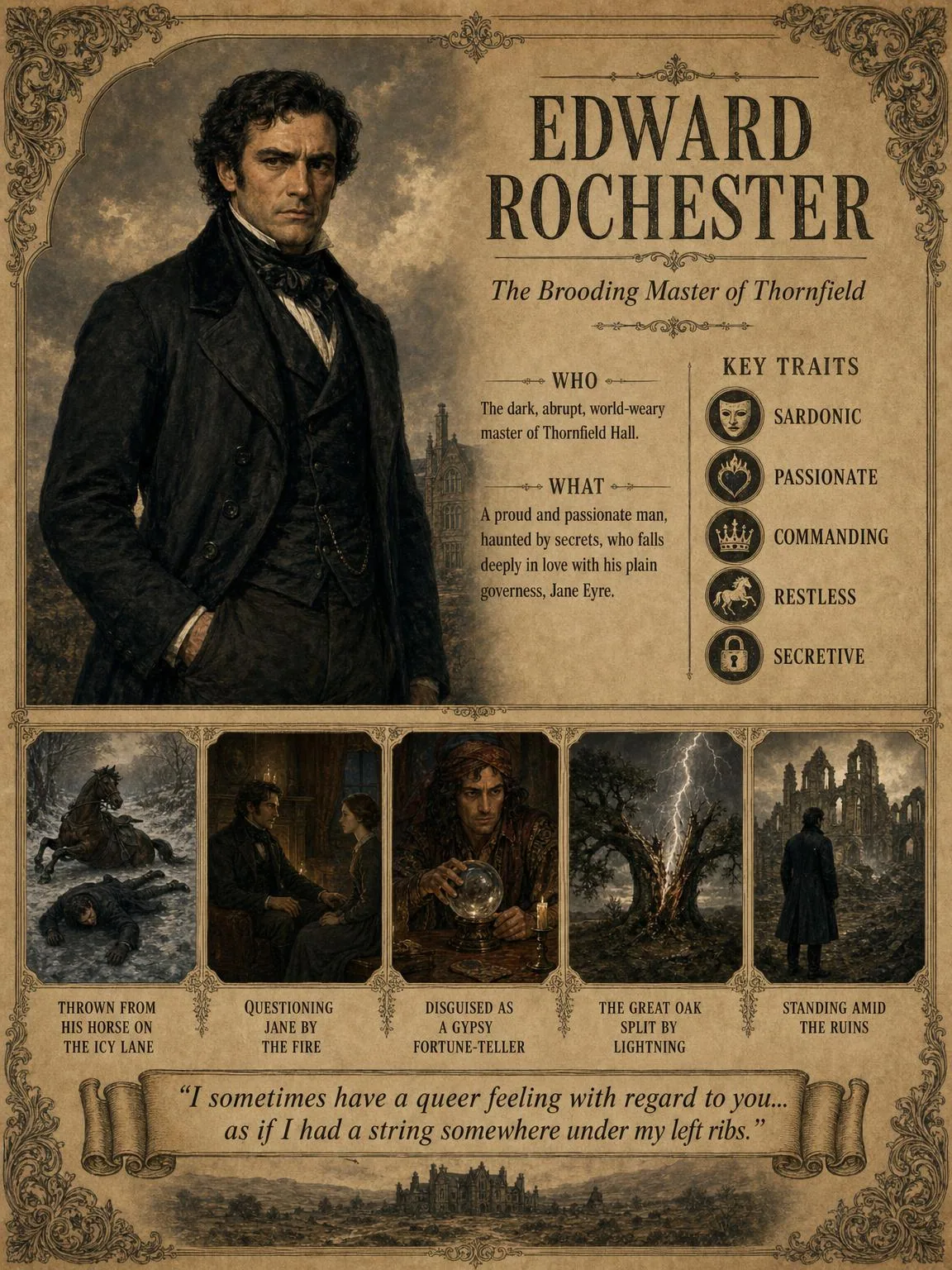 Edward Rochester — The Brooding Master of Thornfield