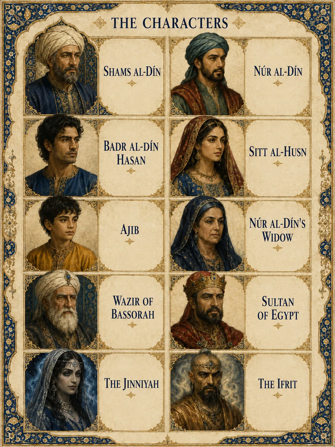 The Characters — A Family Across Three Cities