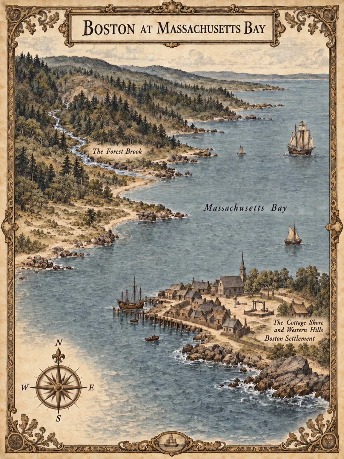 Boston at Massachusetts Bay