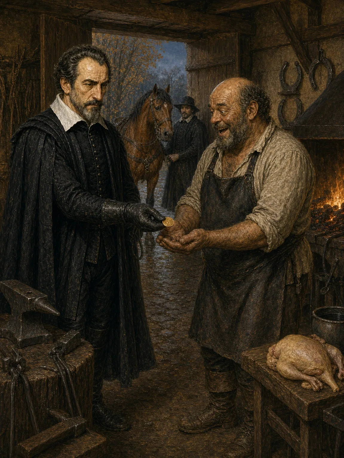 A Gold Livre and a Fowl in the Pot