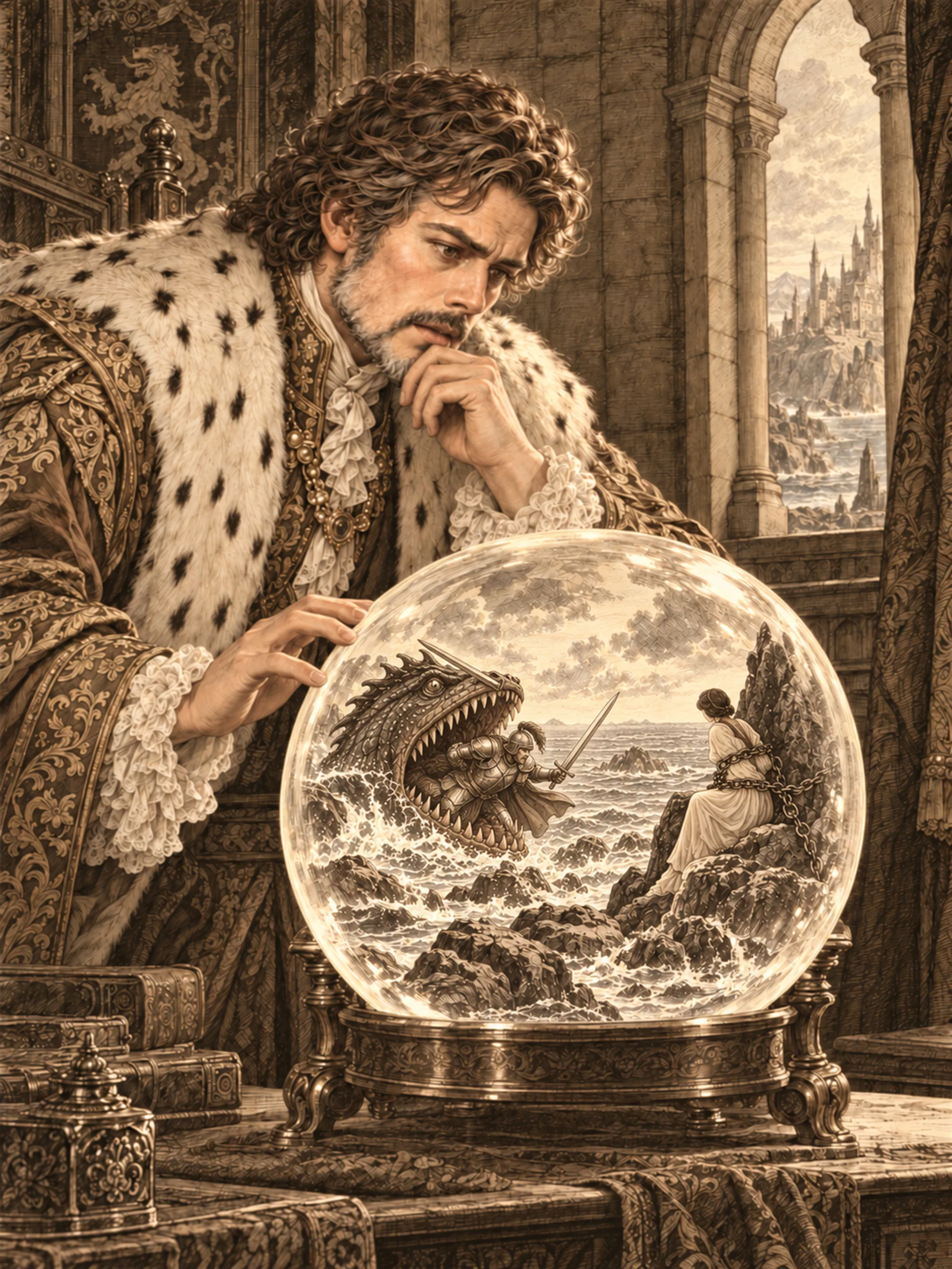A King's View in the Crystal Globe