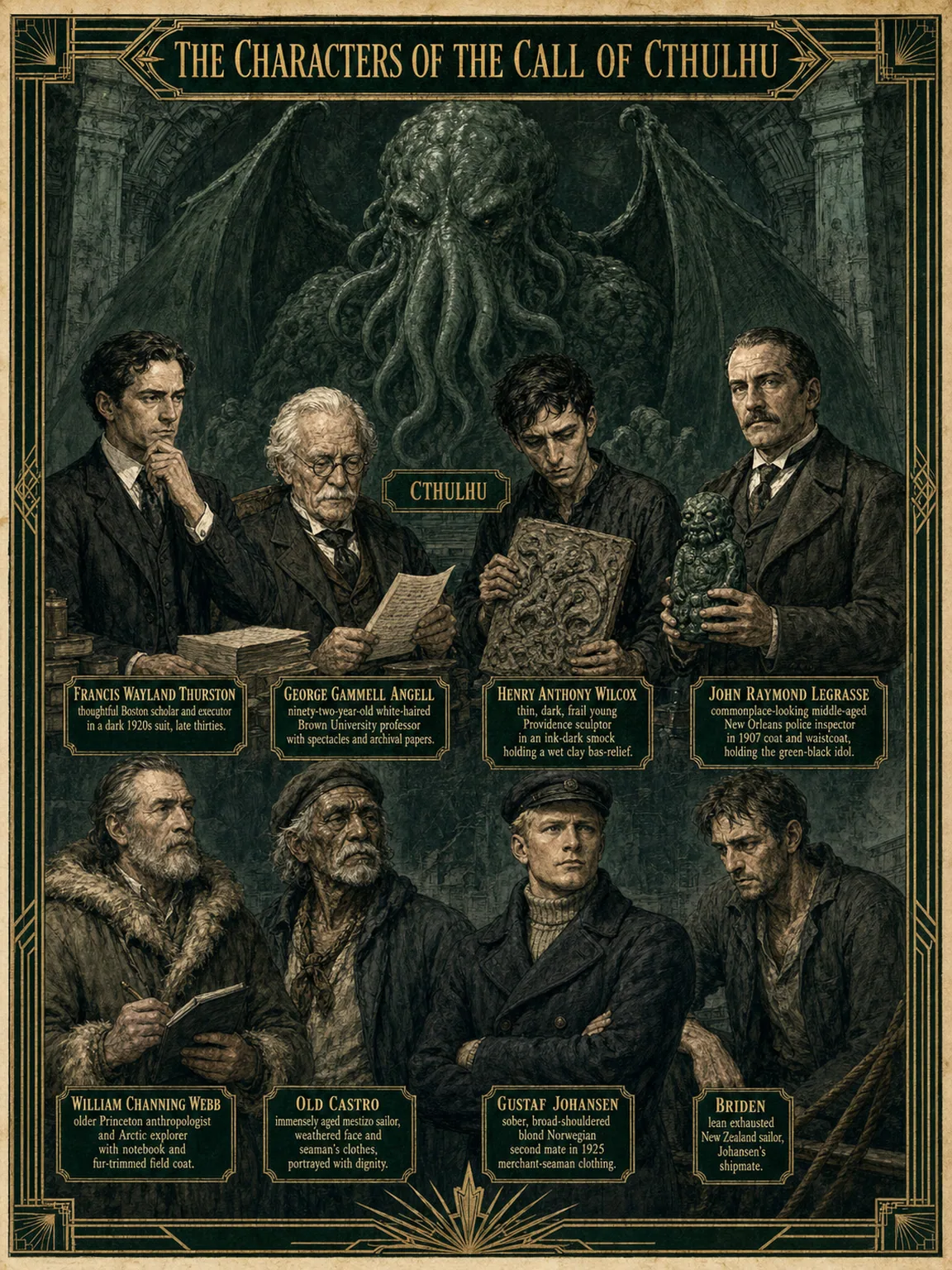 The Characters of The Call of Cthulhu