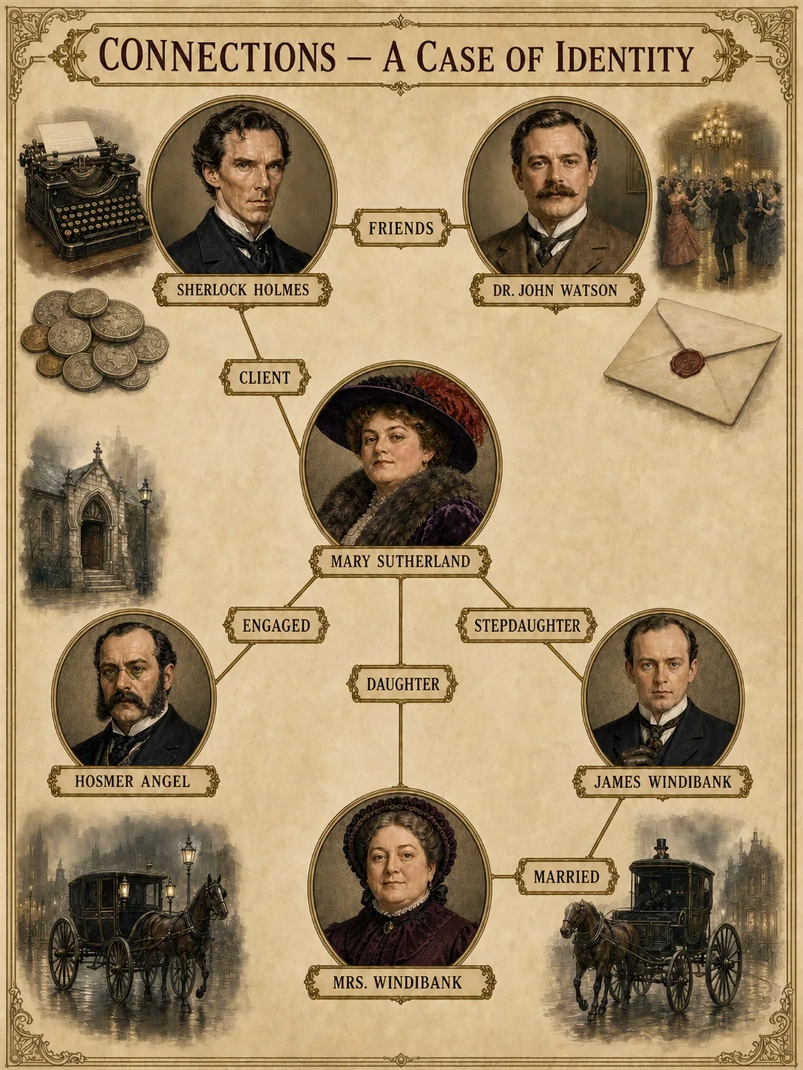 A Case of Identity - Connections
