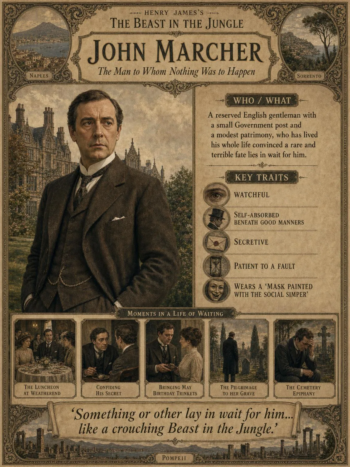 John Marcher — The Man to Whom Nothing Was to Happen.