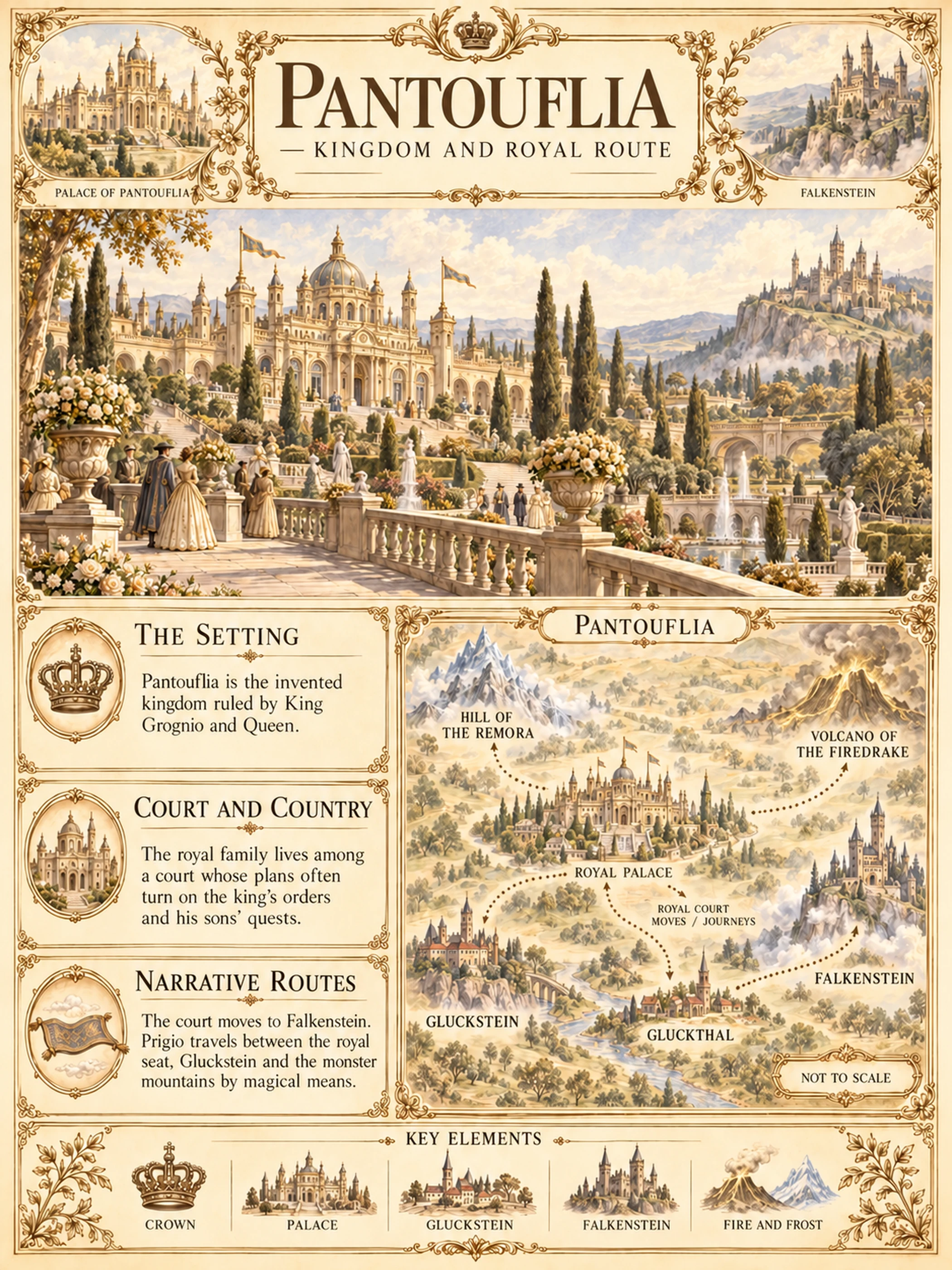 Pantouflia — Kingdom and Royal Route