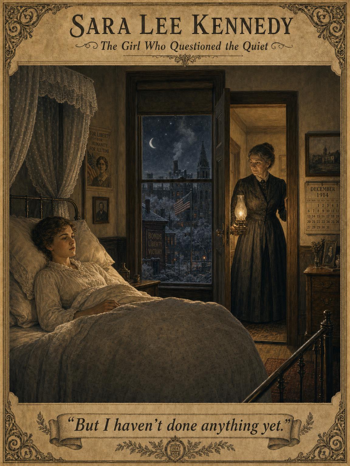 A frosty December night, 1914 — the questioning begins.