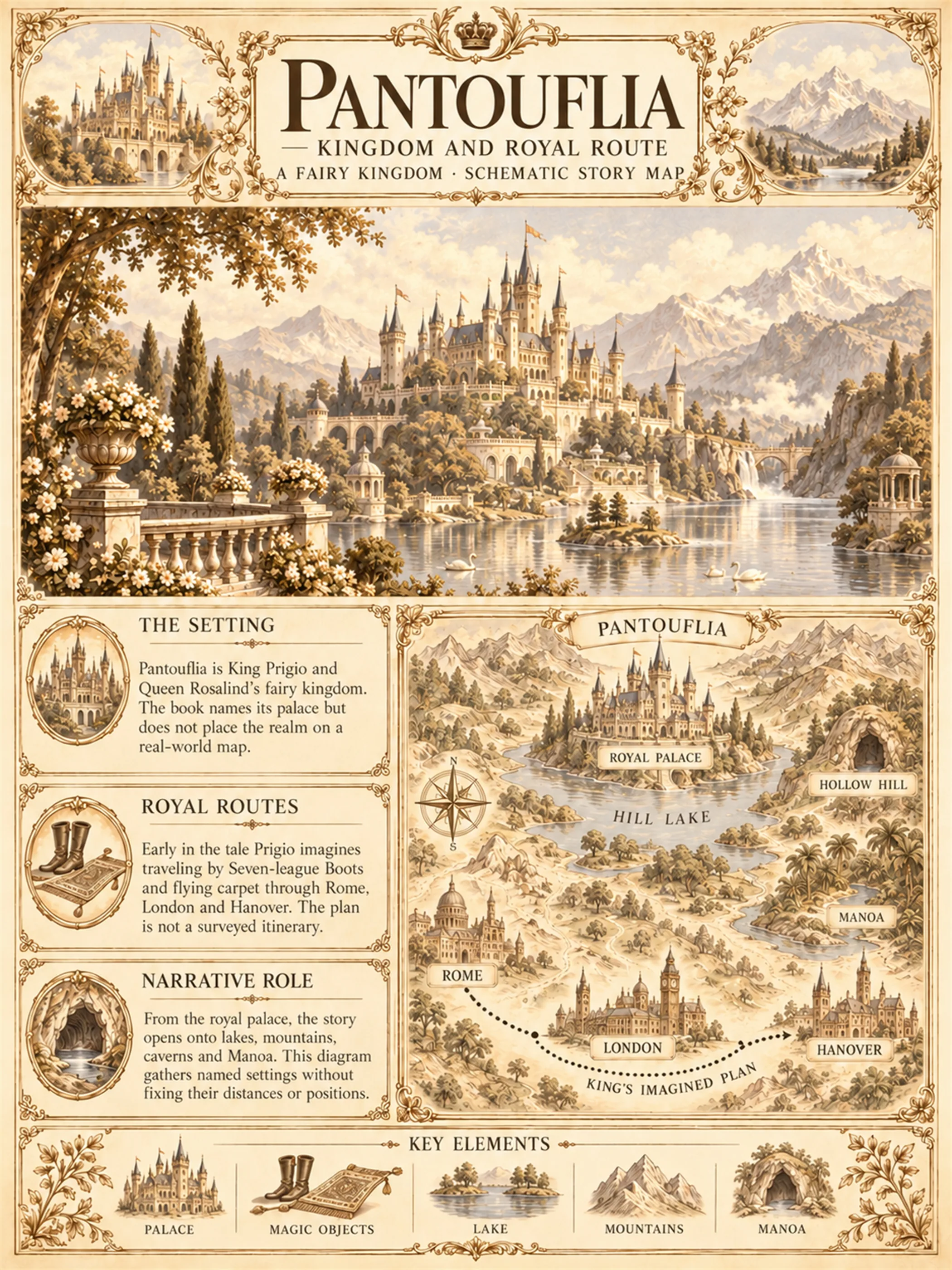 Pantouflia — Kingdom and Royal Route