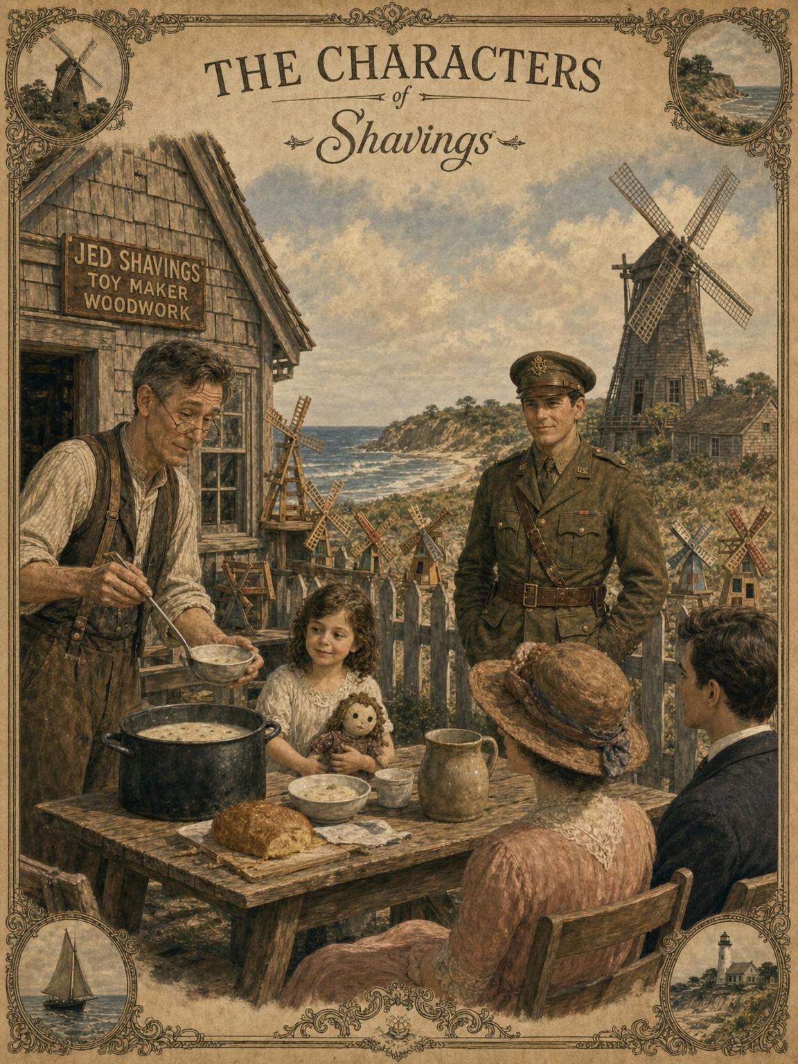 Chowder in the windmill yard