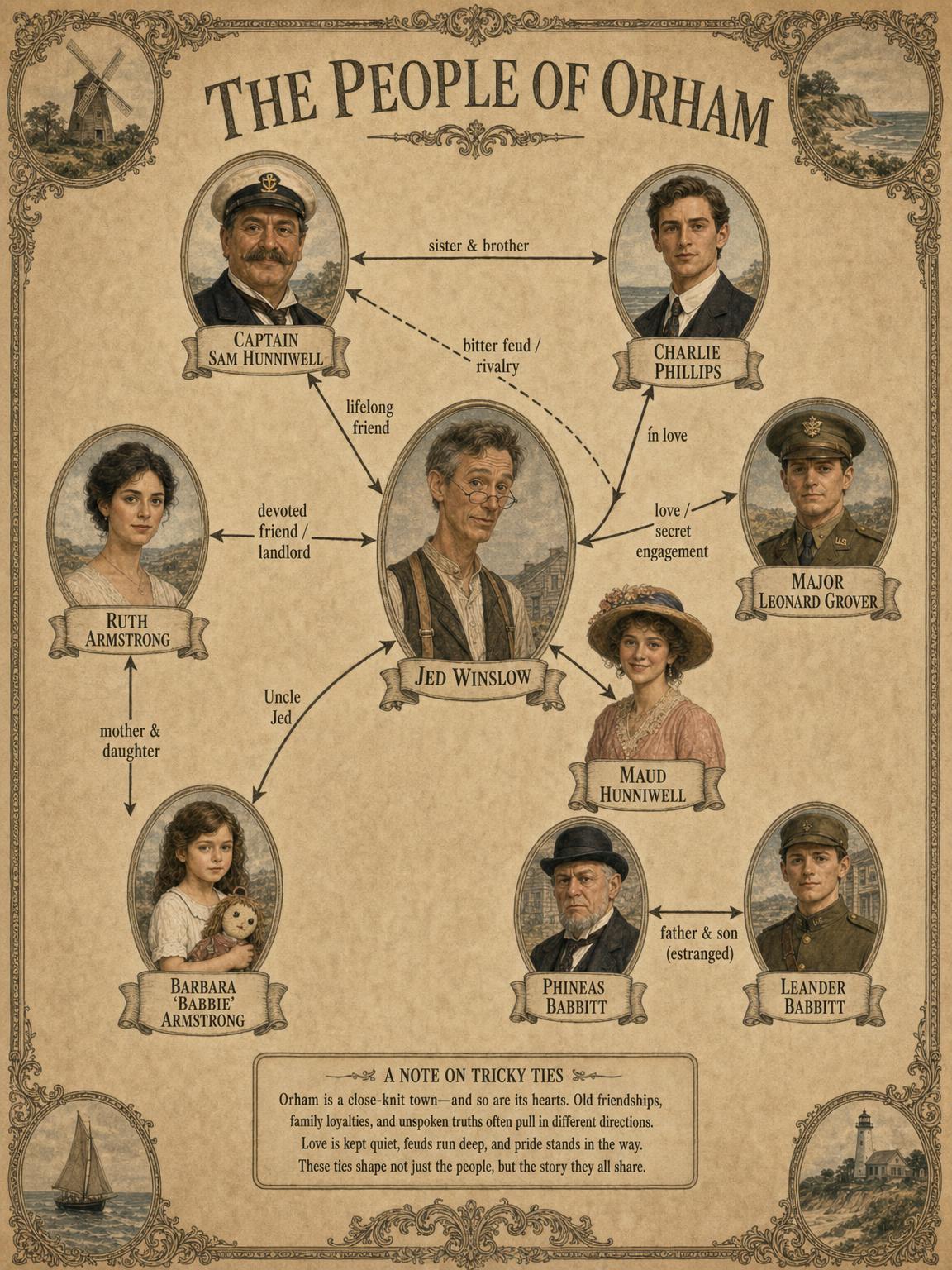 The People of Orham — a map of relationships