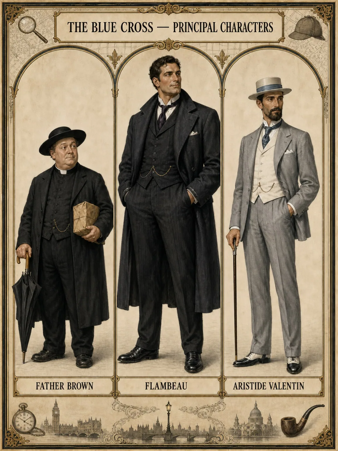 The Blue Cross — Principal Characters