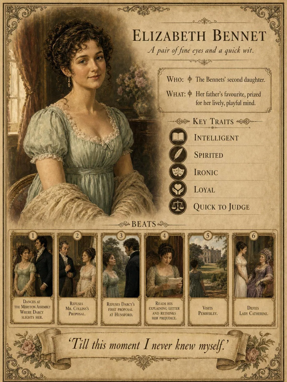 Elizabeth Bennet — A Pair of Fine Eyes and a Quick Wit