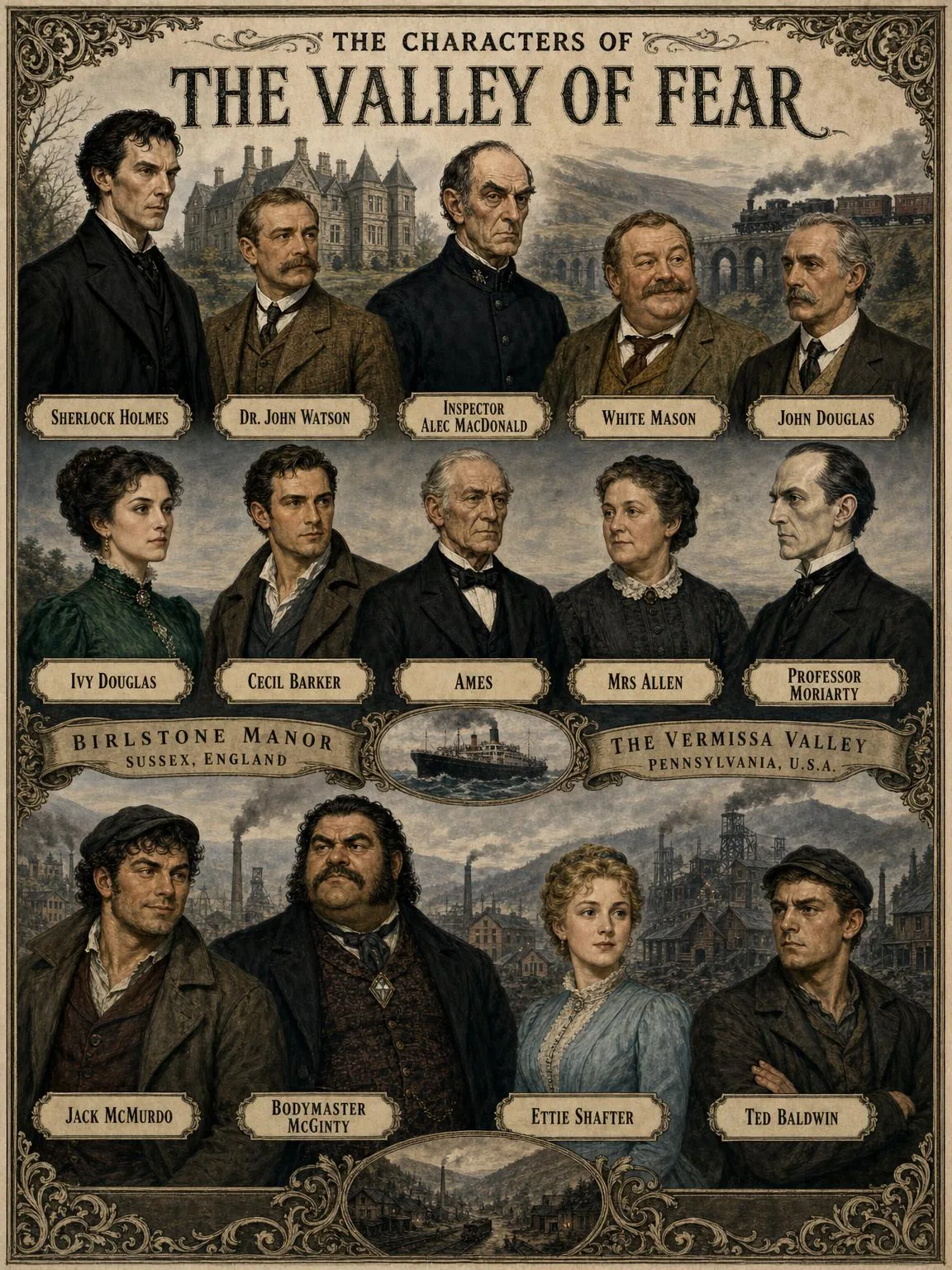 The Characters of The Valley of Fear