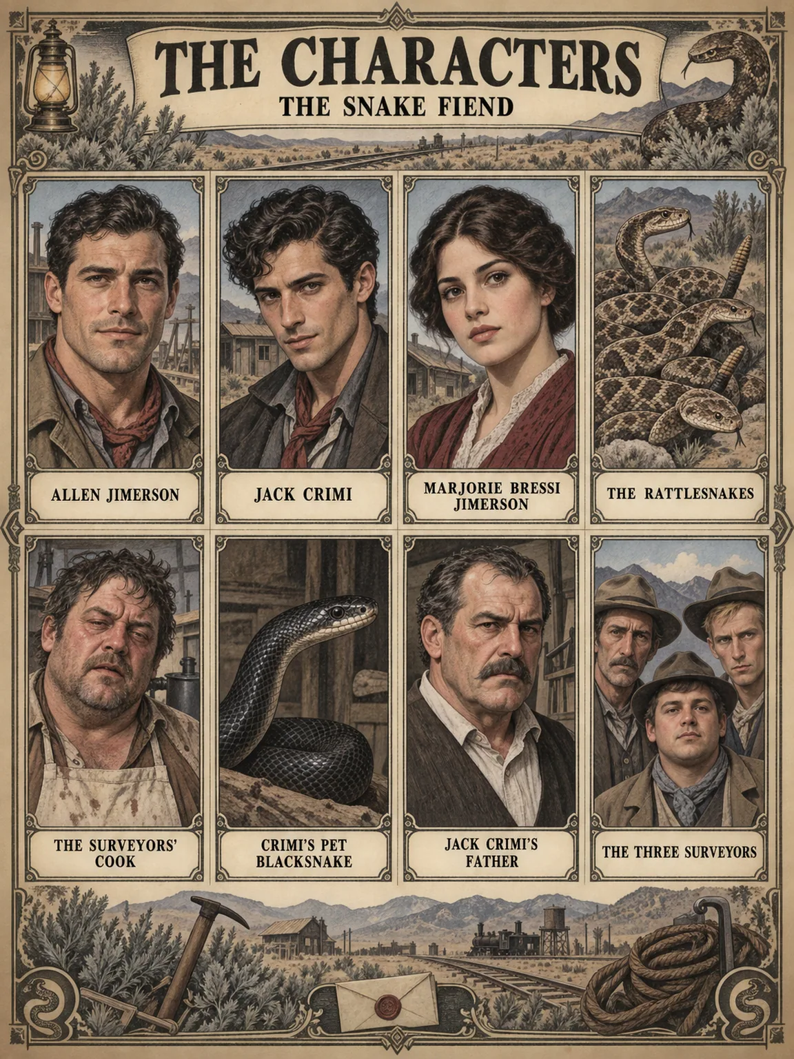 Characters of The Snake Fiend