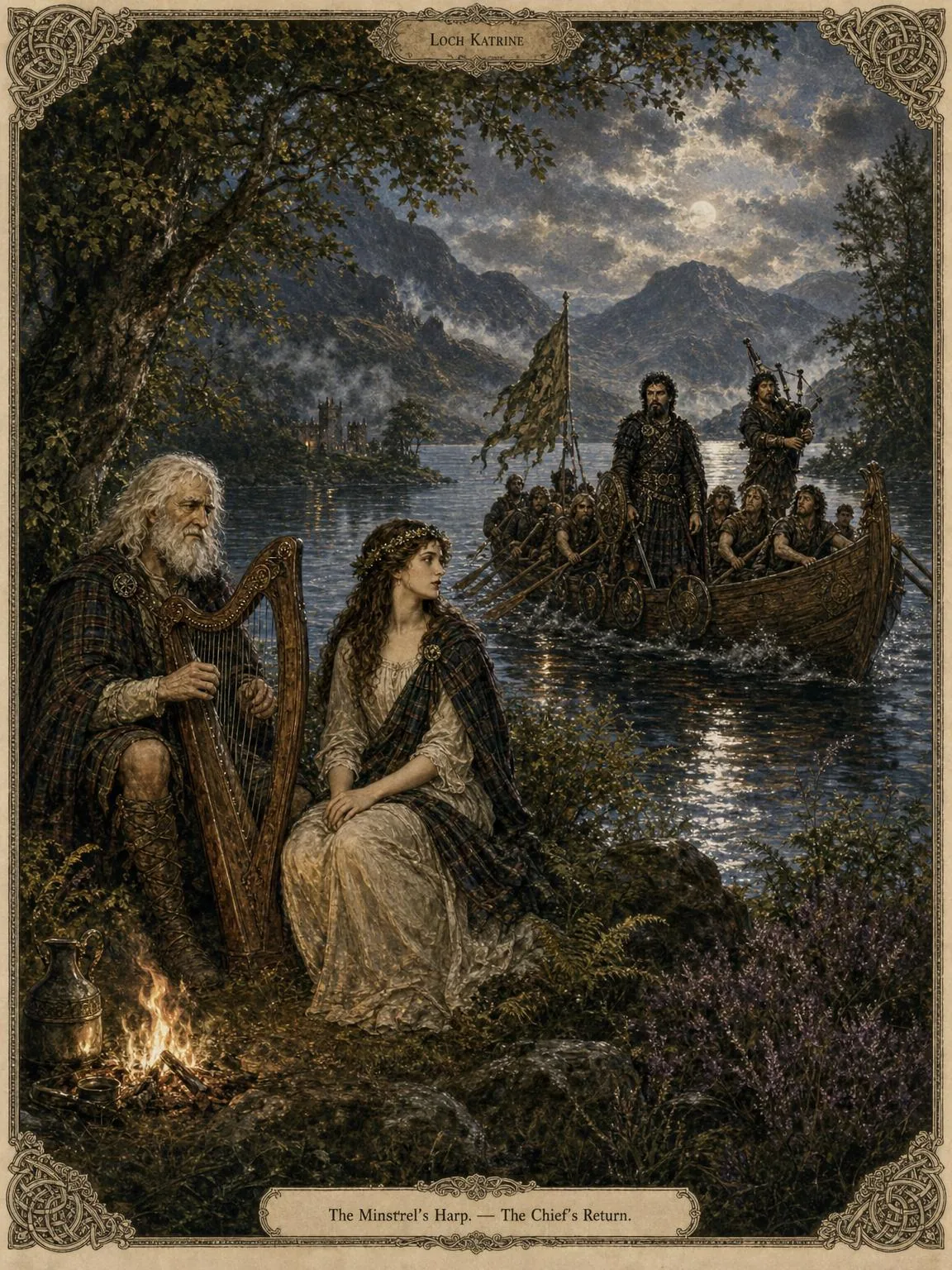 The Island — Allan-bane's harp, and the return of Roderick Dhu.