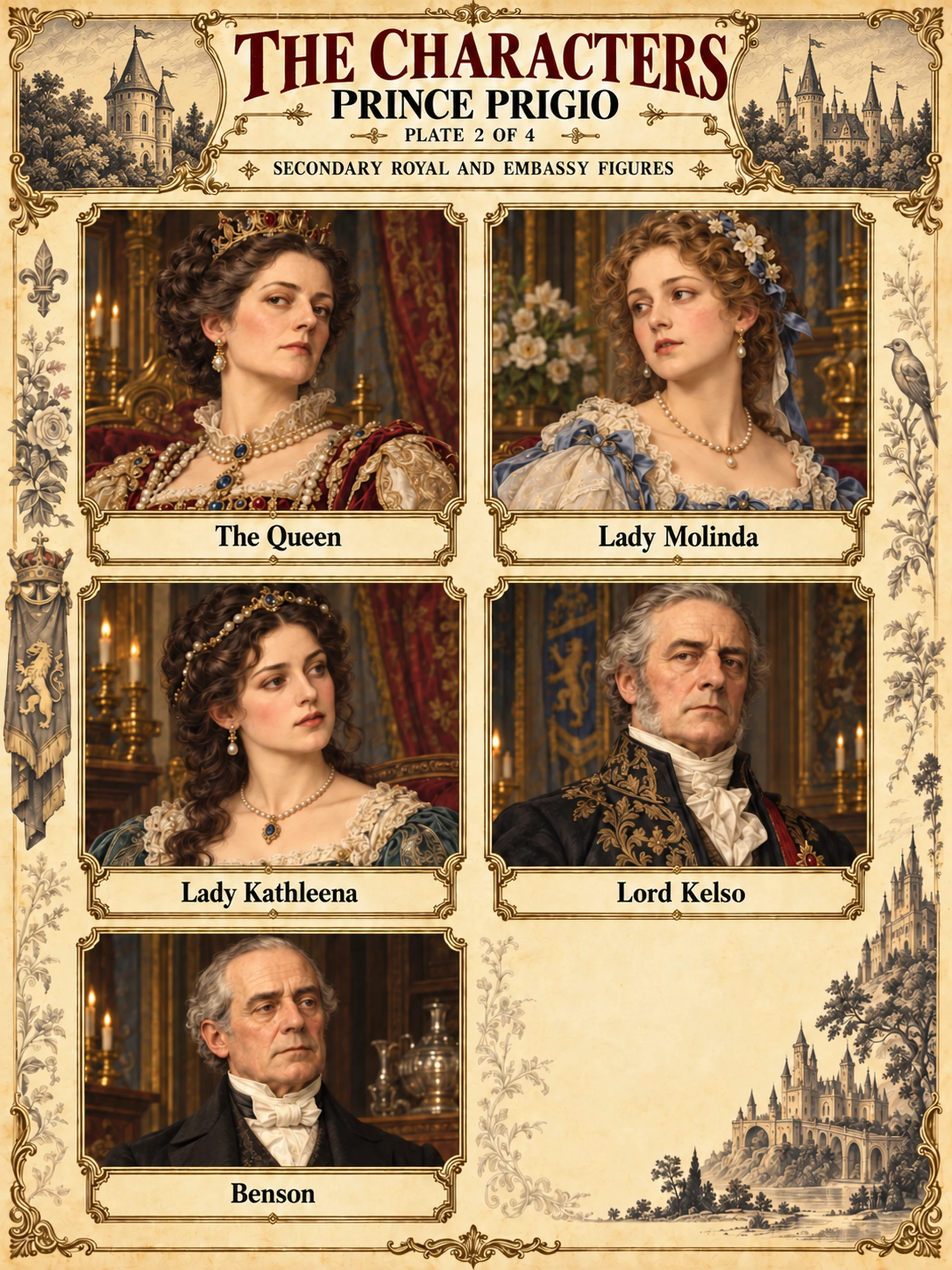 The Characters of Prince Prigio — Identity Board 2 of 4