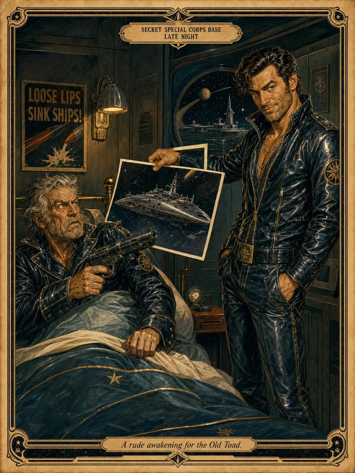 The Midnight Visit — diGriz wakes his chief with a photograph.