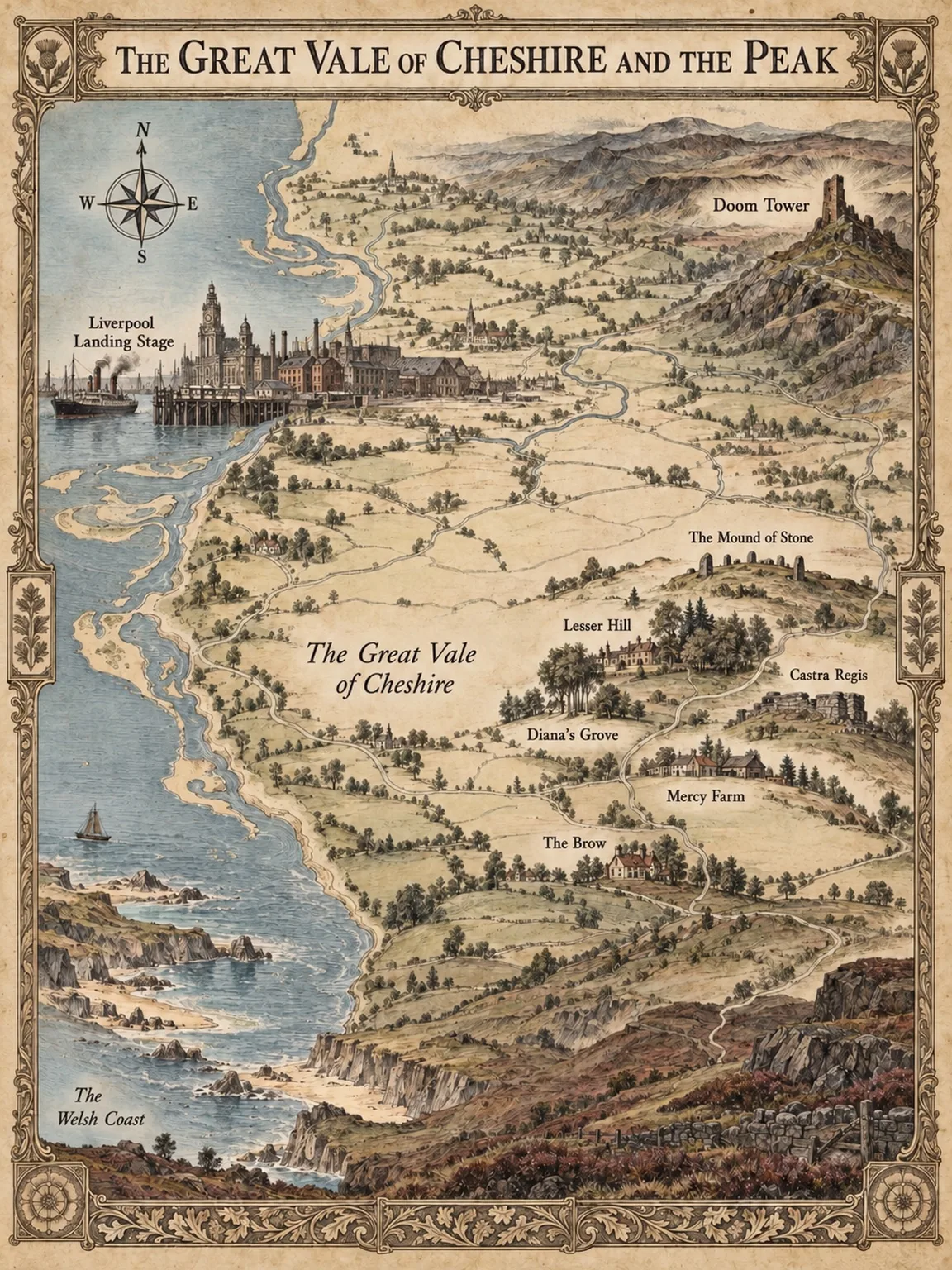 The Great Vale of Cheshire and the Peak