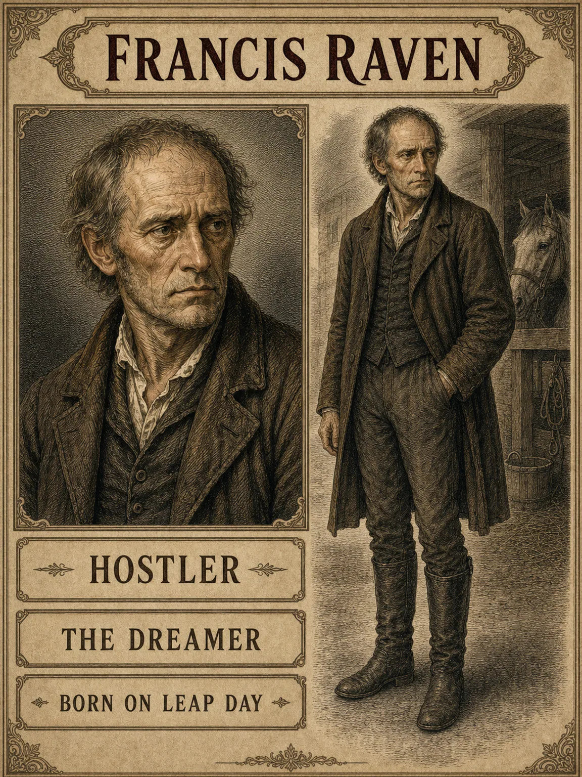 Francis Raven - The Haunted Hostler