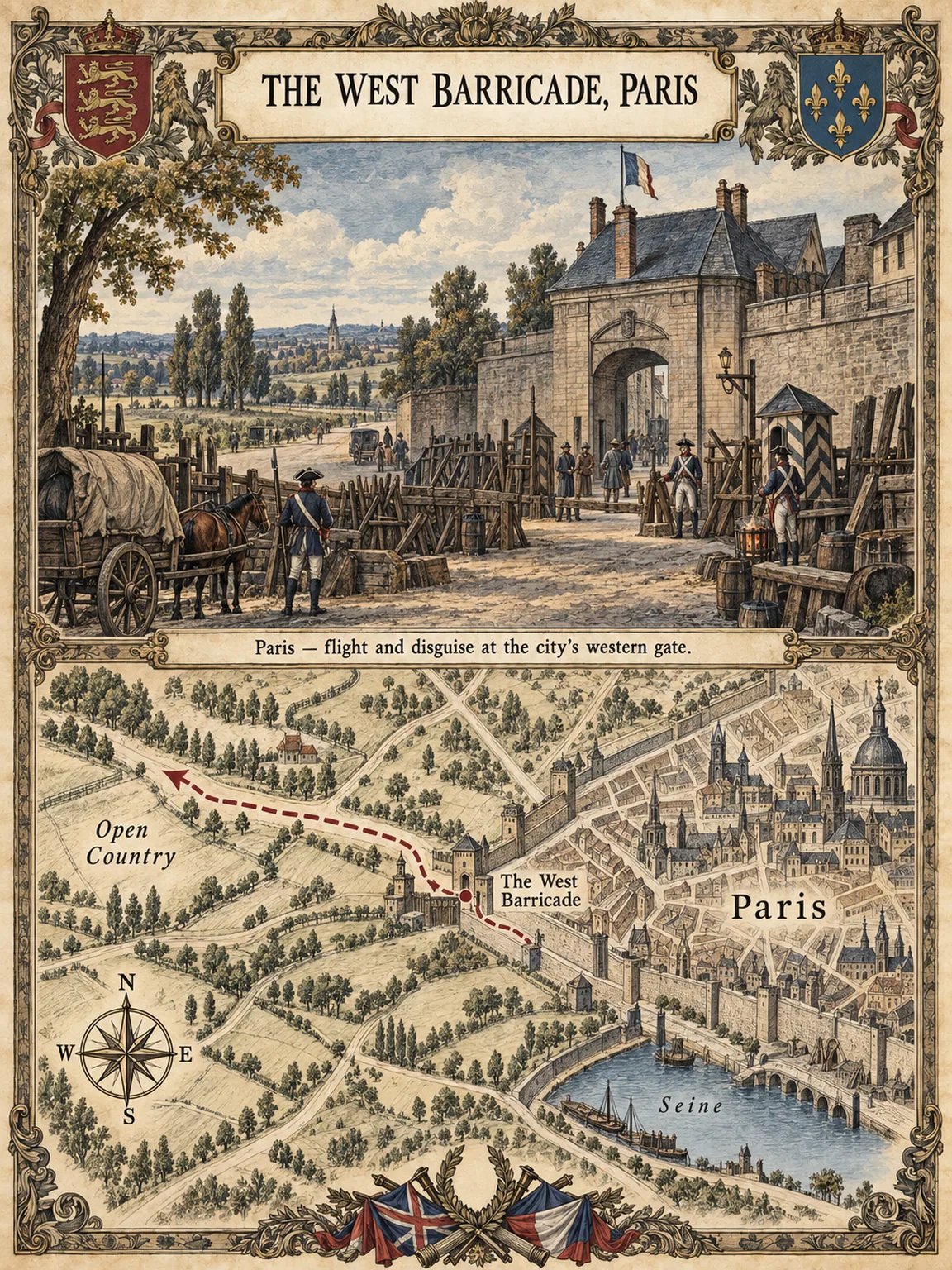 THE WEST BARRICADE, PARIS
