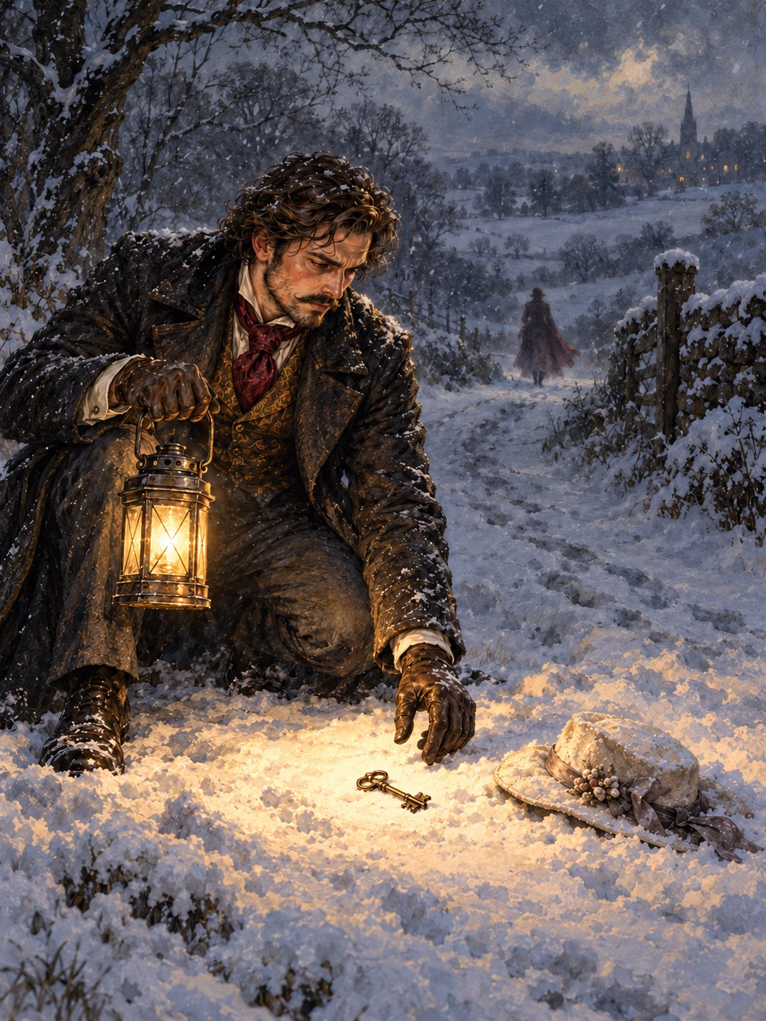 A Lantern in the Snow