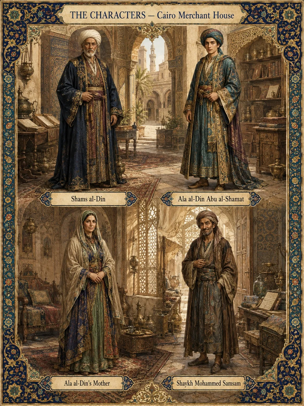 Cast Sheet 01 — Cairo Merchant House