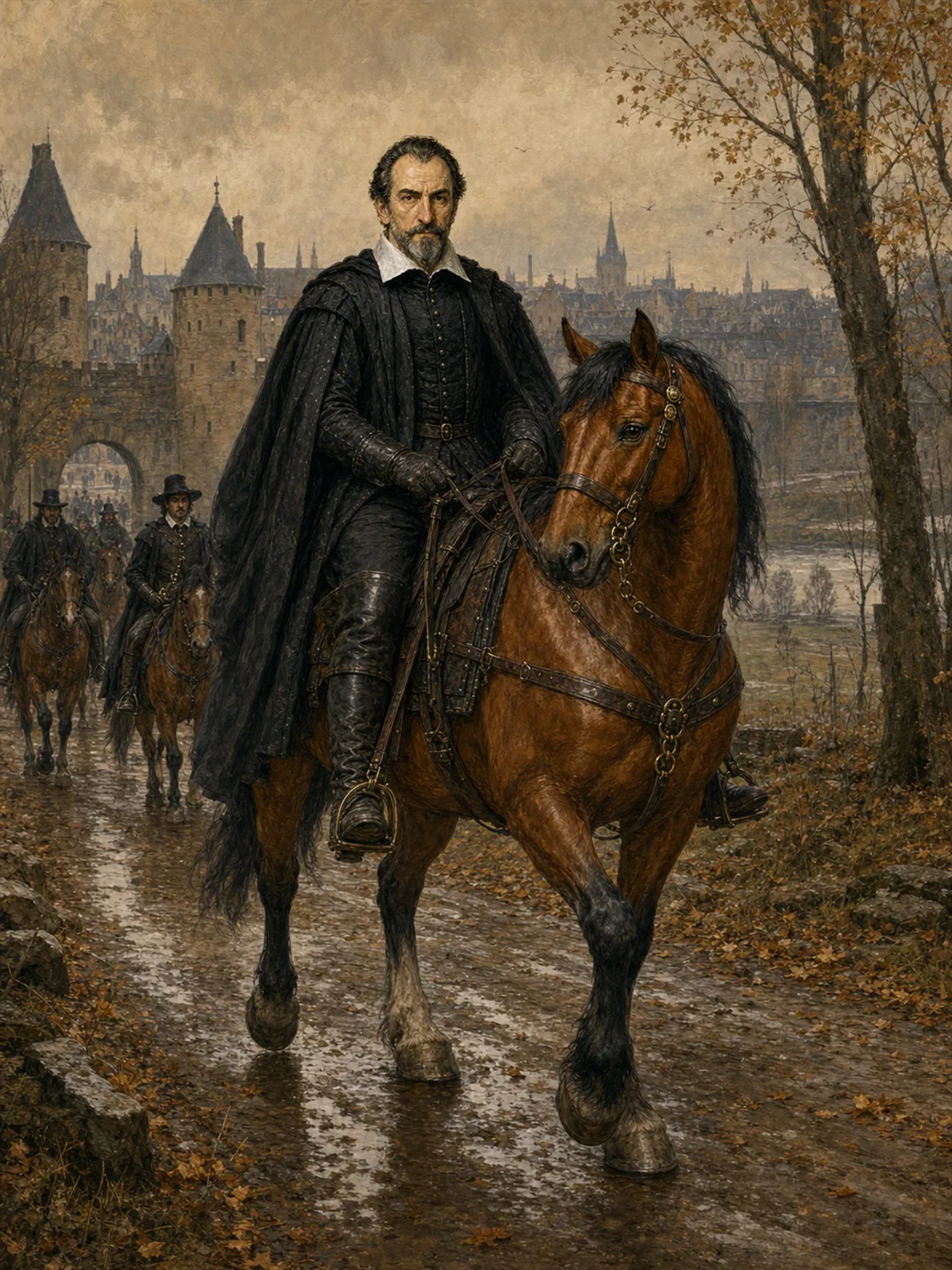 Sully Rides Toward Rosny